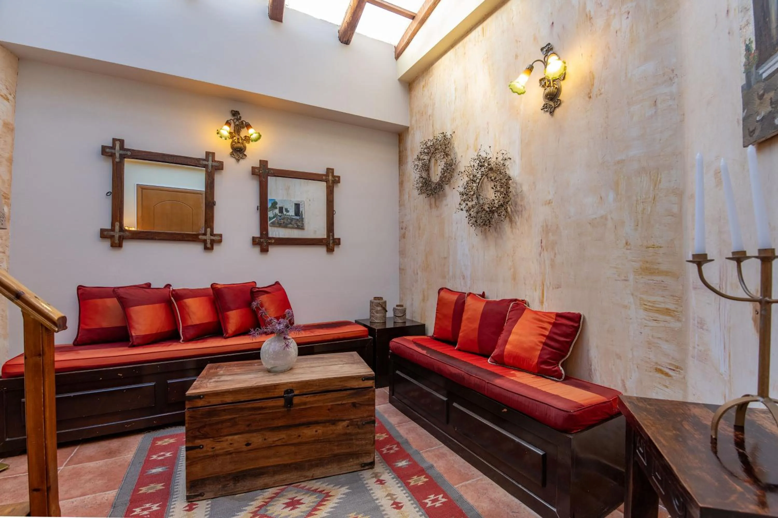 Living room in Archontiko Fiamegou Hotel&Spa