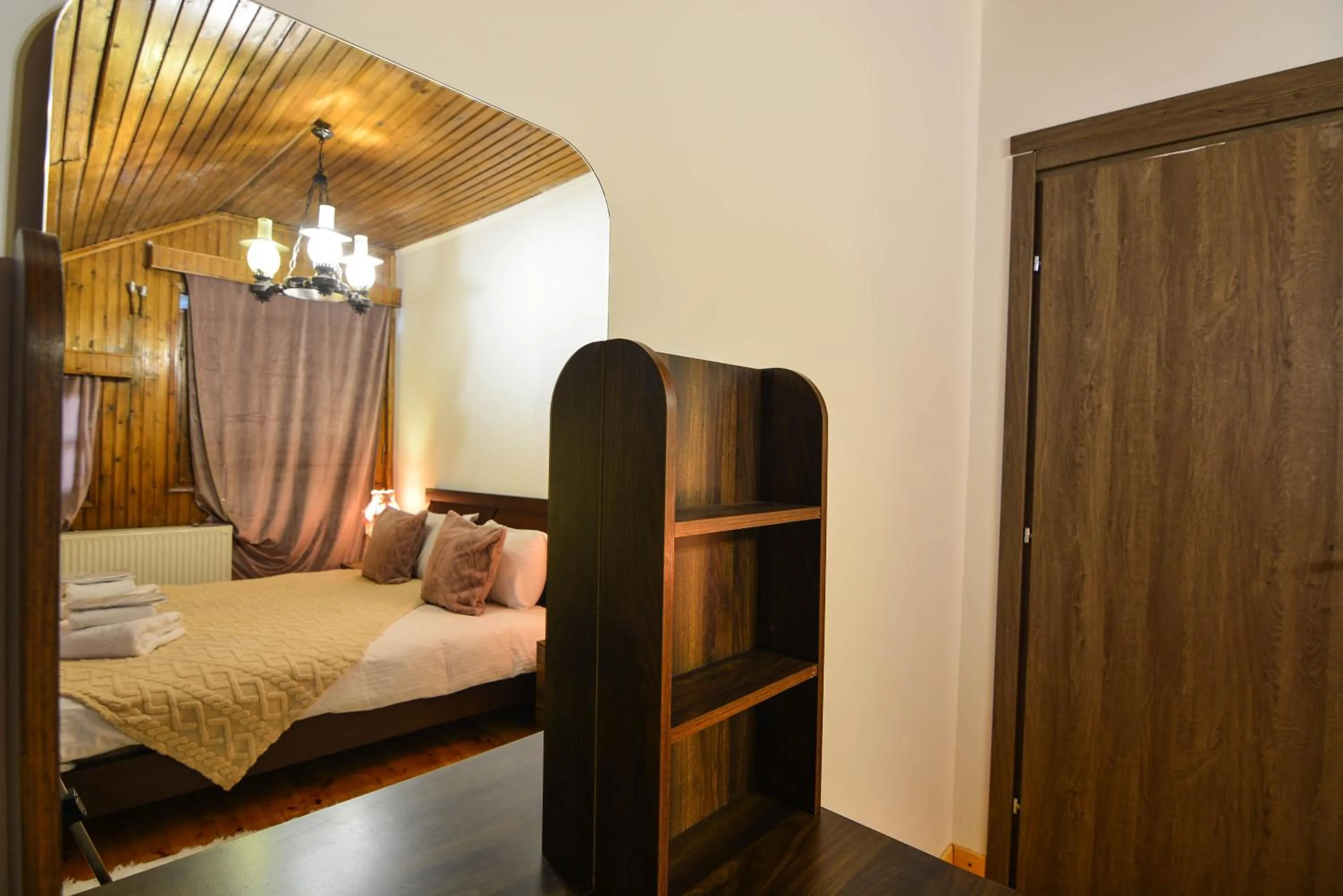 Bed in Archontiko Fiamegou Hotel&Spa