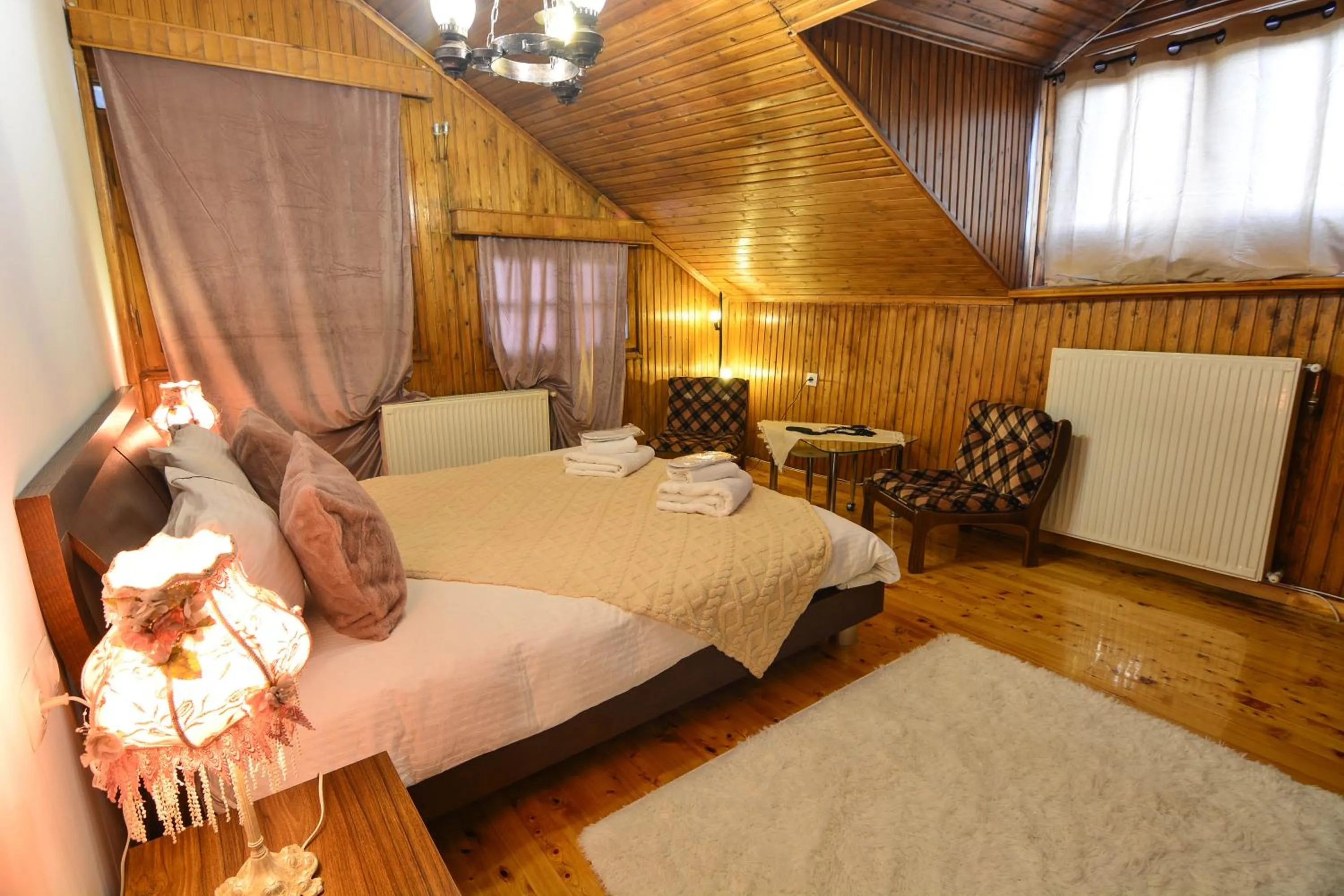 Bed in Archontiko Fiamegou Hotel&Spa