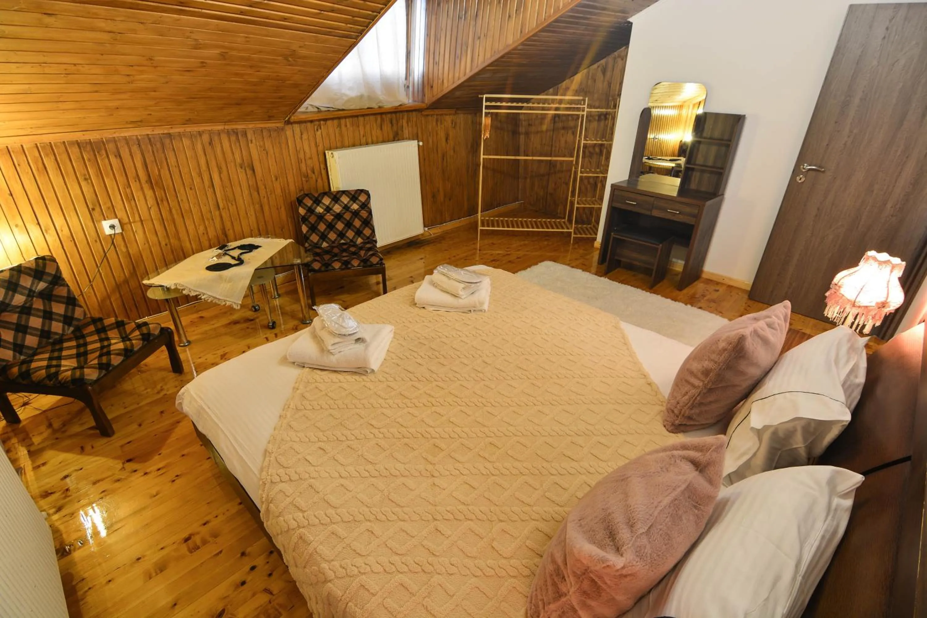 Bed in Archontiko Fiamegou Hotel&Spa