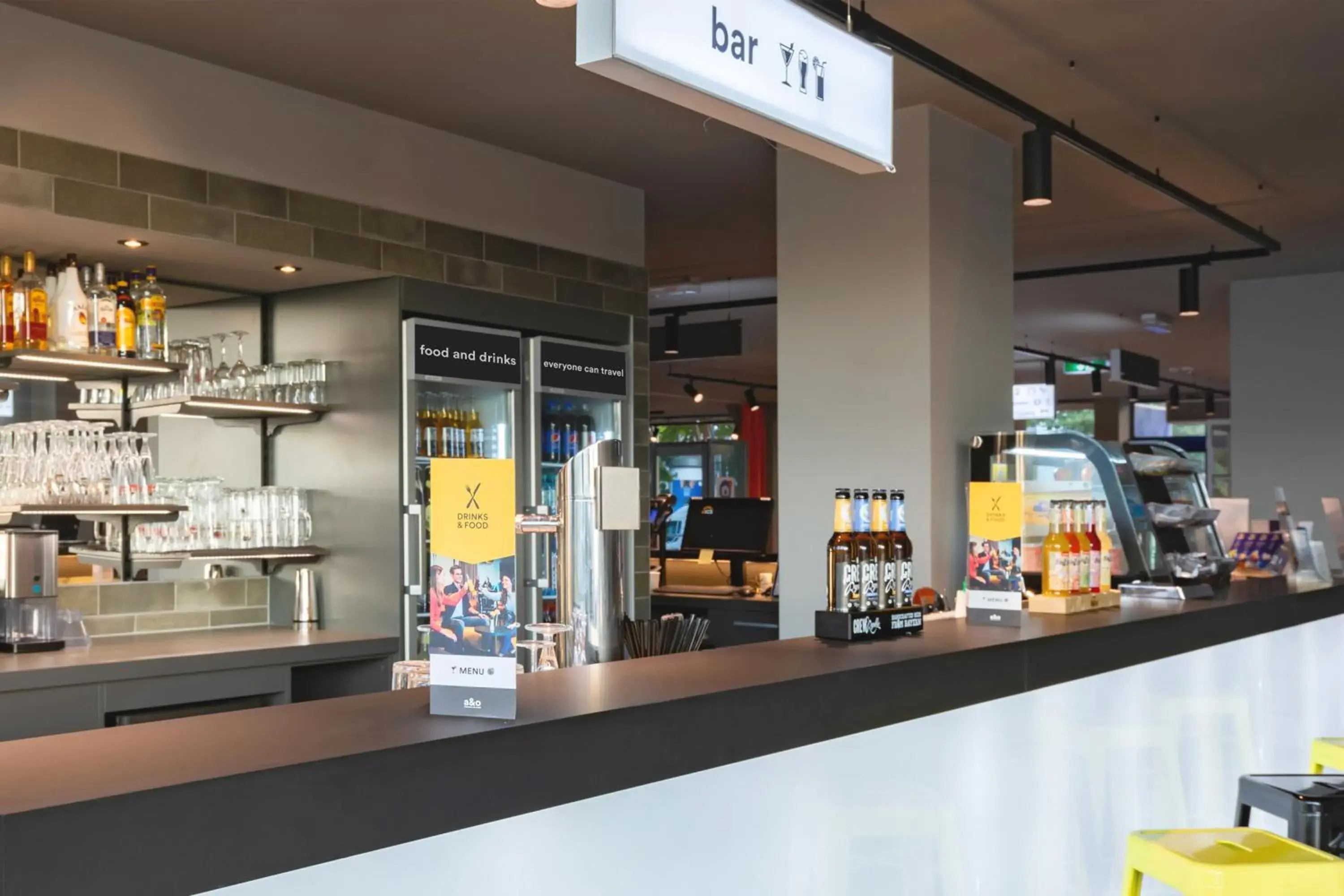 Lounge or bar in a&o Stuttgart City Lounge or bar in a&o Stuttgart City