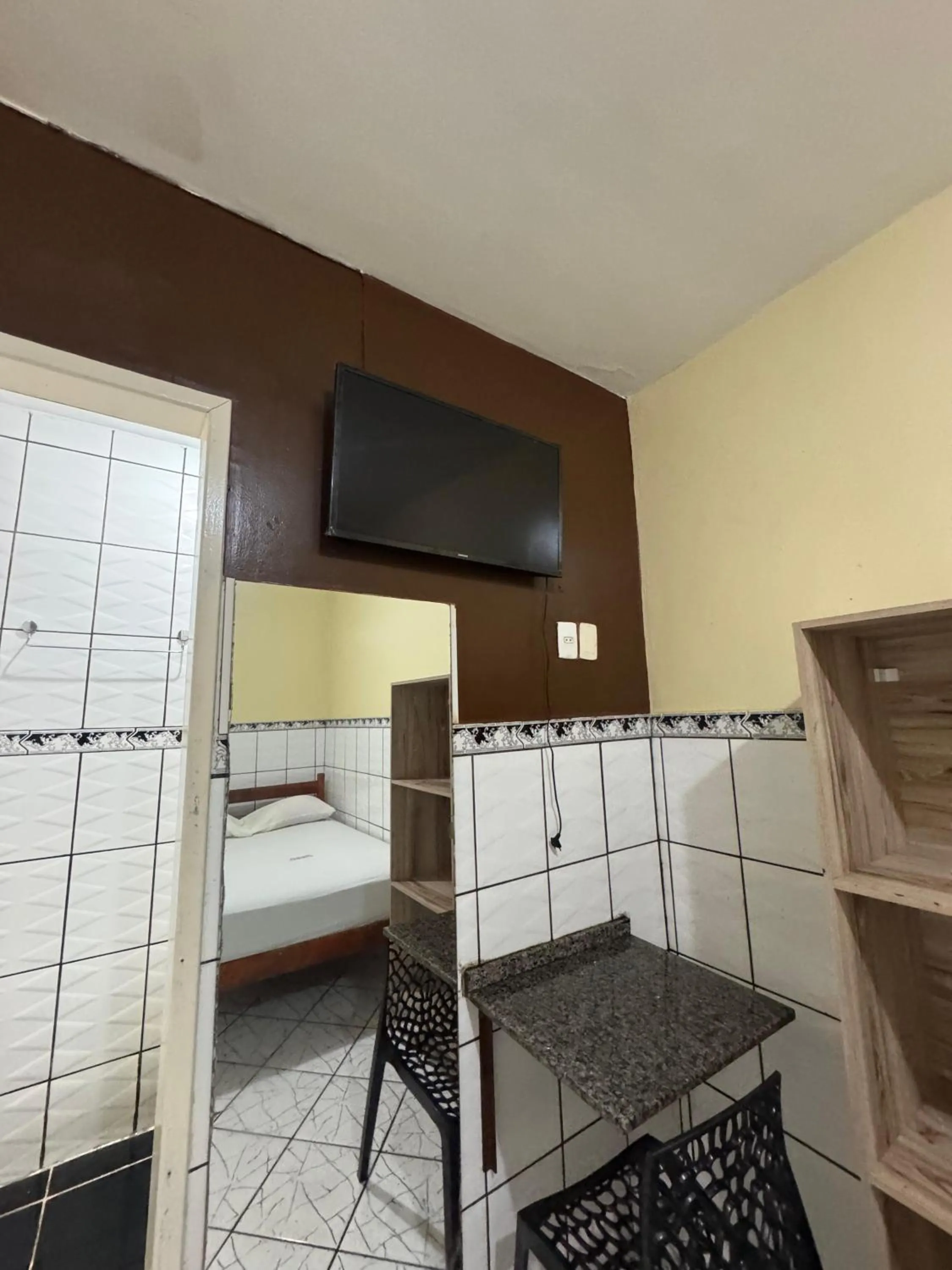 Bed in Pousada Freitas