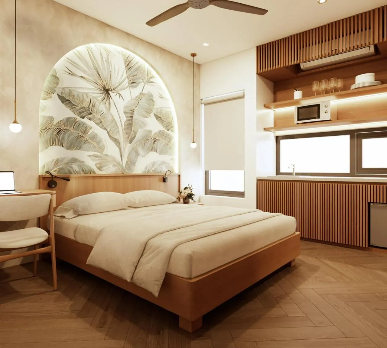 Bedroom, Bed in Hans Hotel