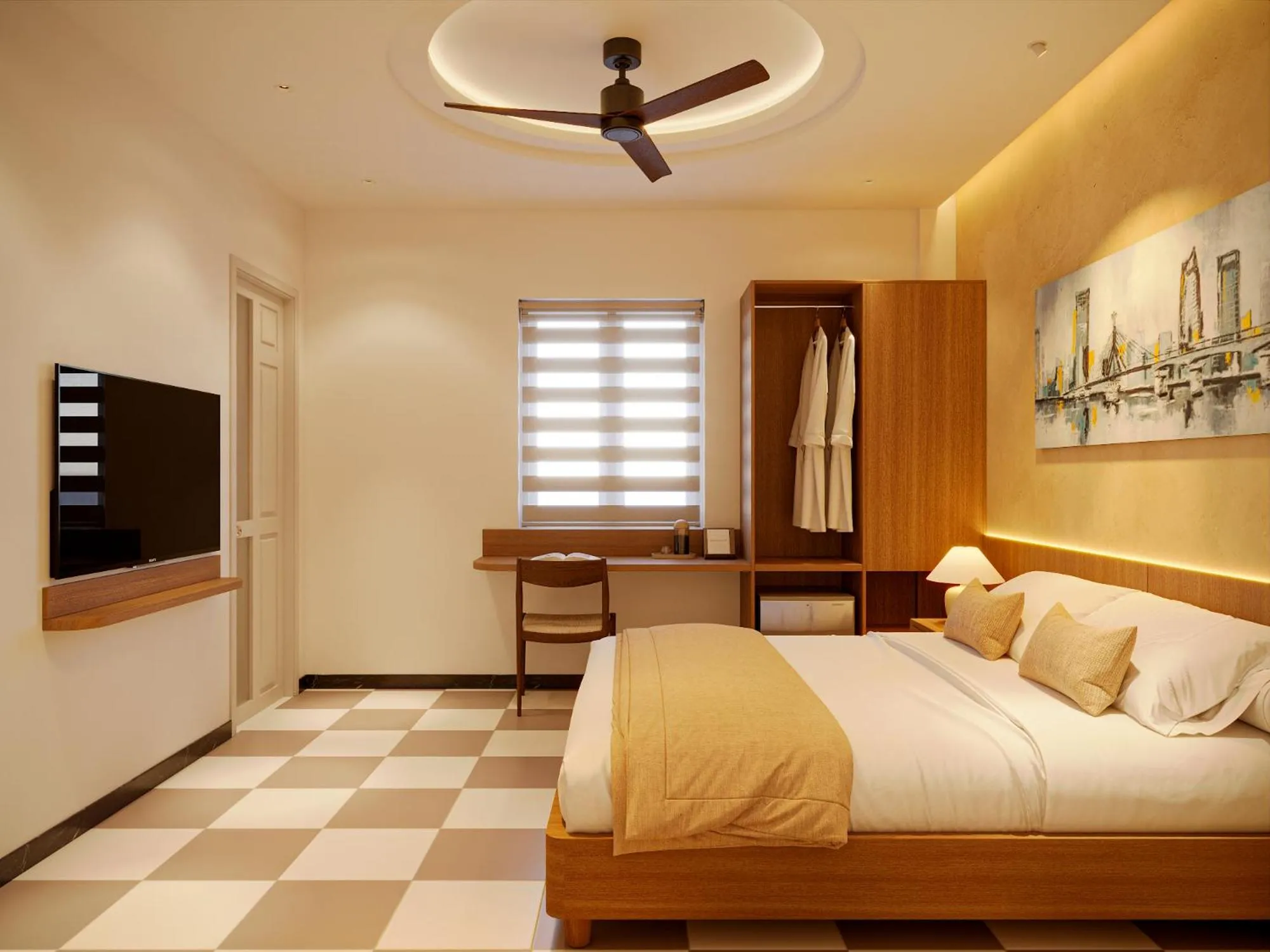 Bedroom, Bed in Hans Hotel