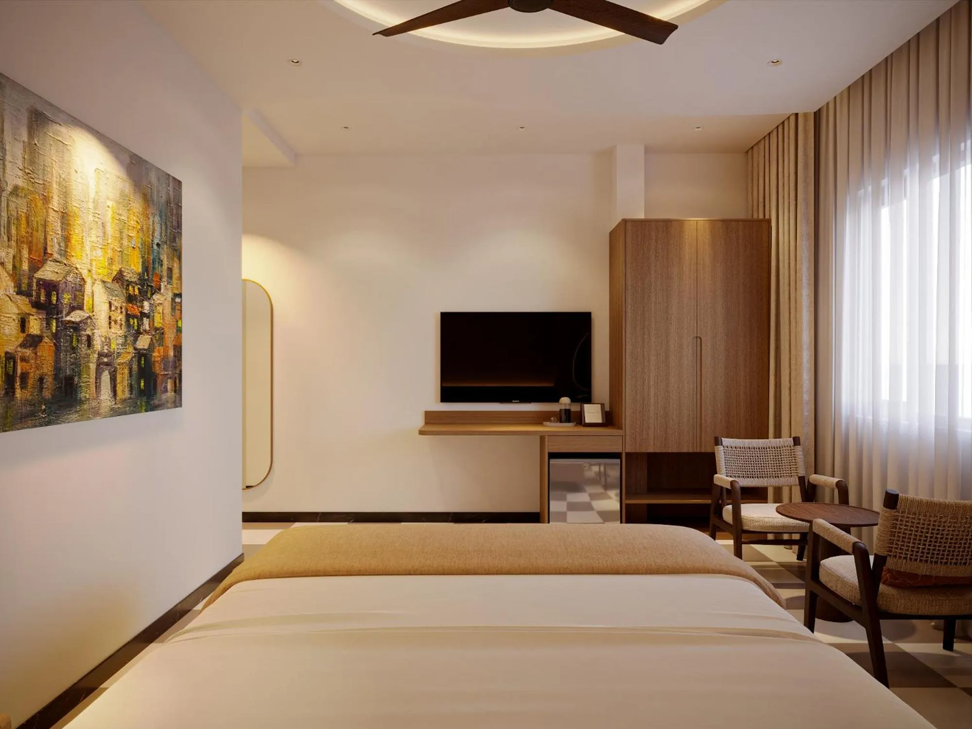 Bedroom, Bed in Hans Hotel