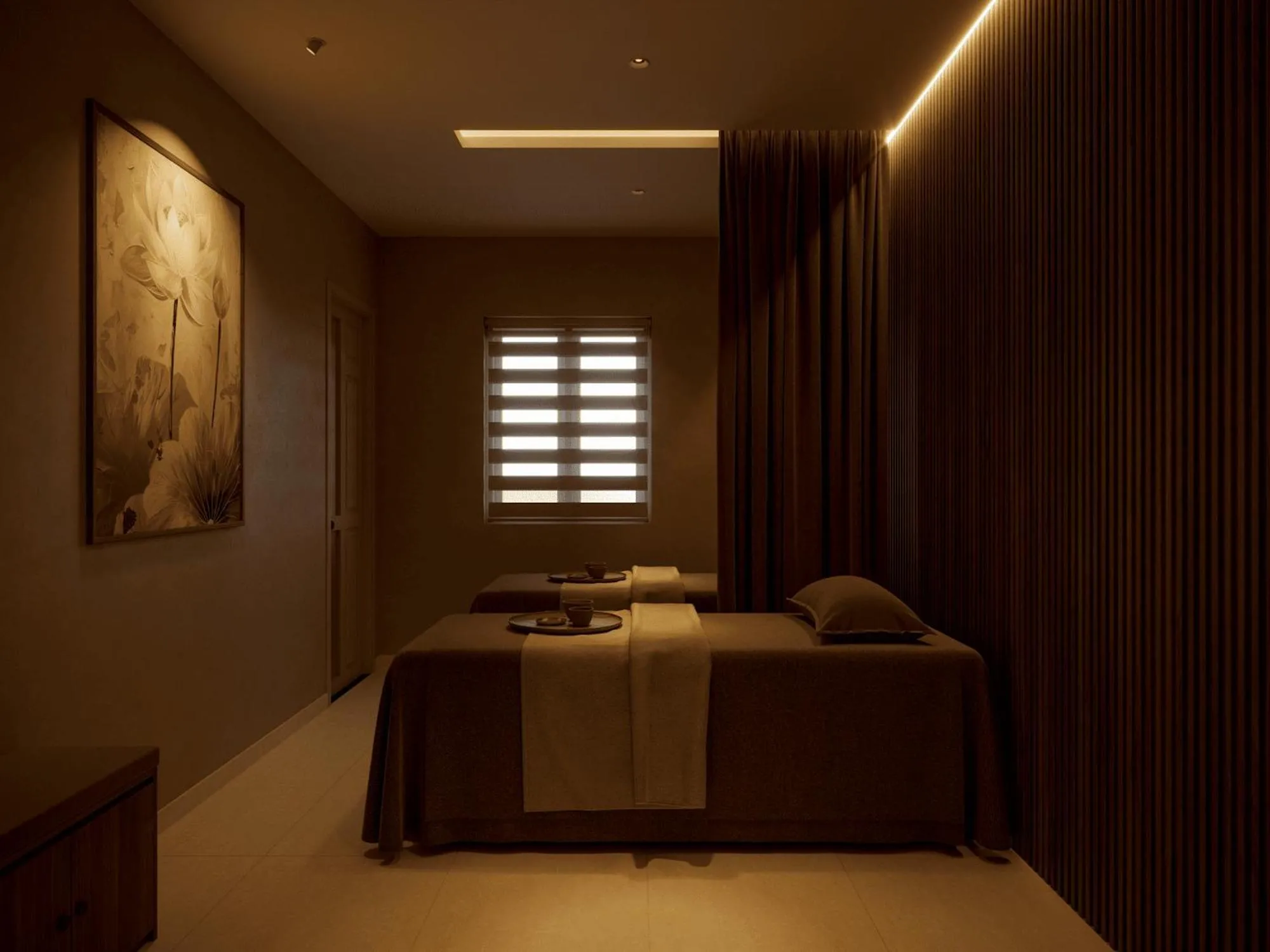 Bed in Hans Hotel