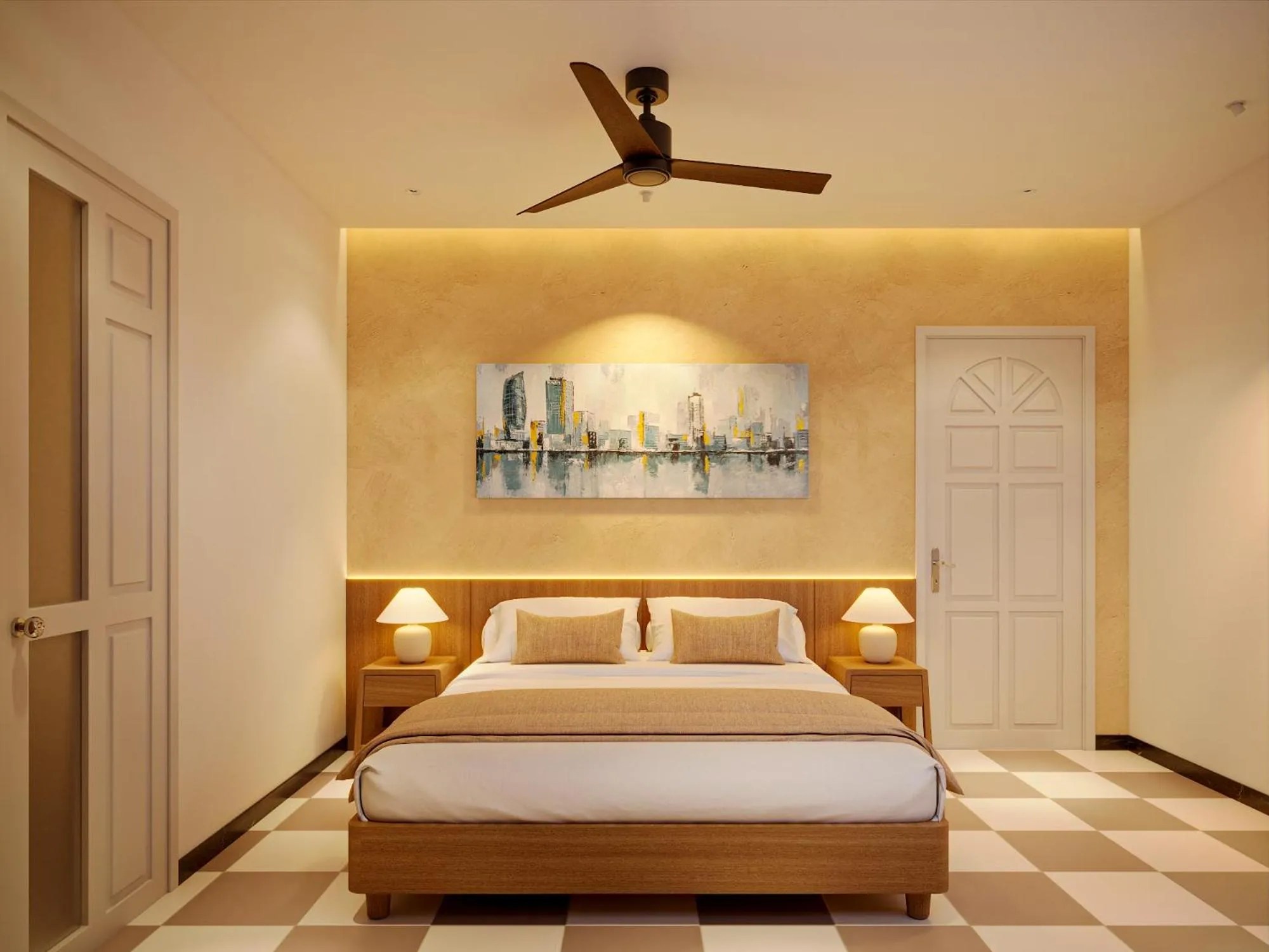 Bedroom, Bed in Hans Hotel