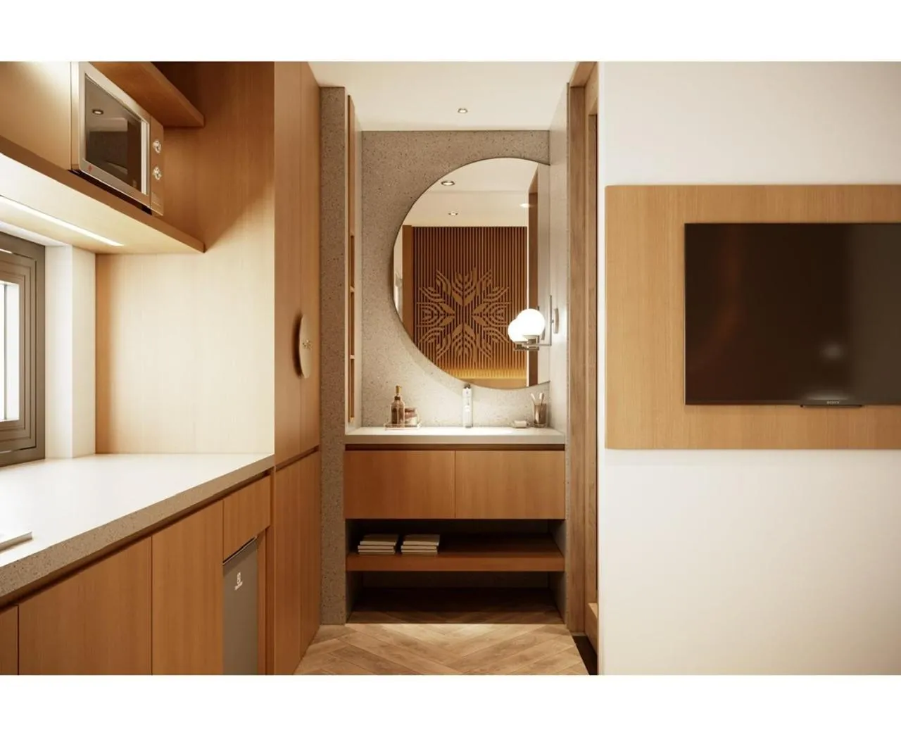 Bed in Hans Hotel