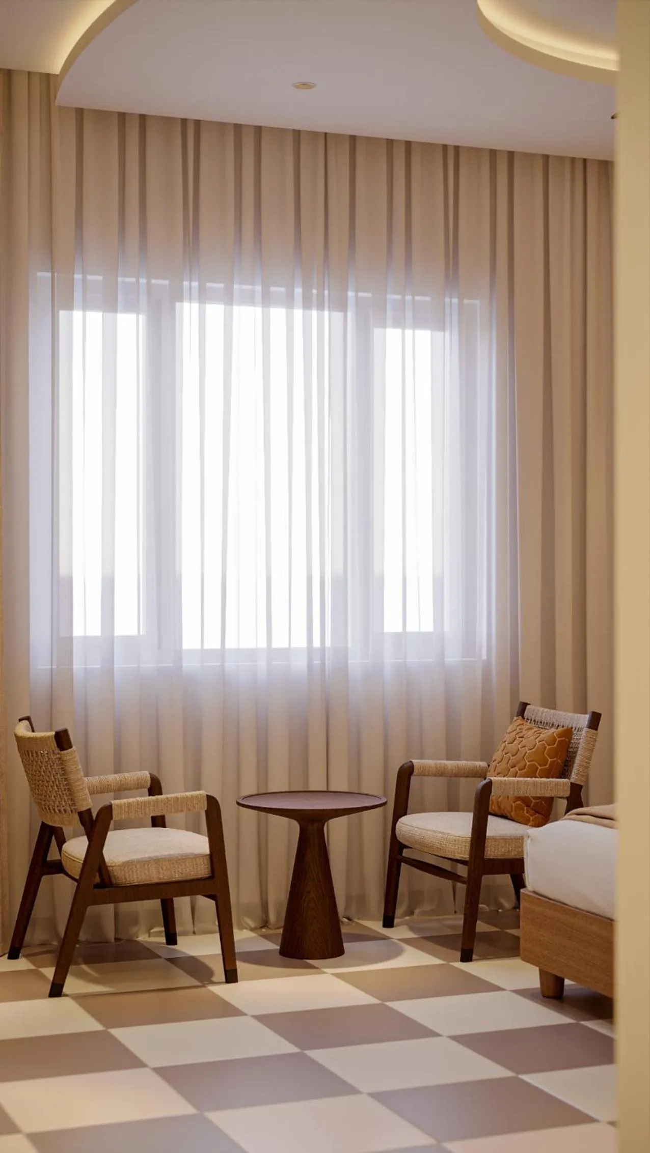 Bedroom in Hans Hotel