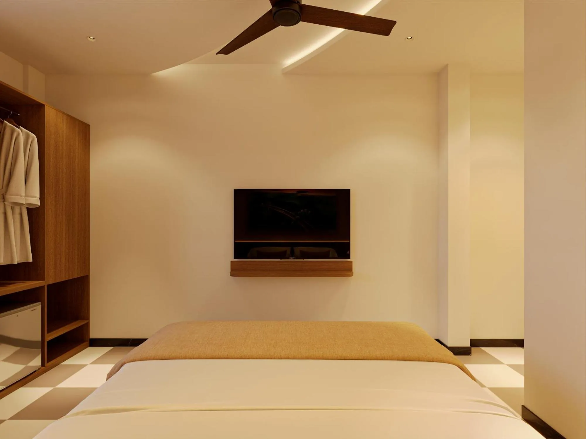 Bedroom, Bed in Hans Hotel