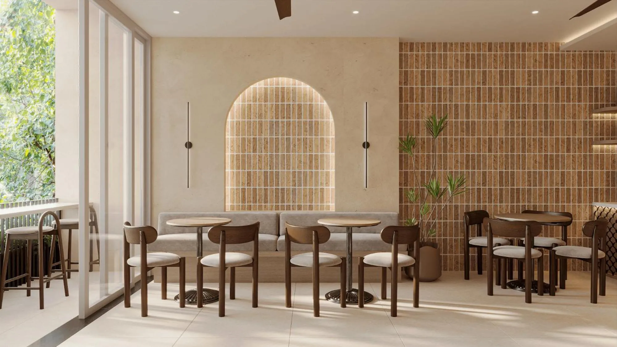 Seating area in Hans Hotel