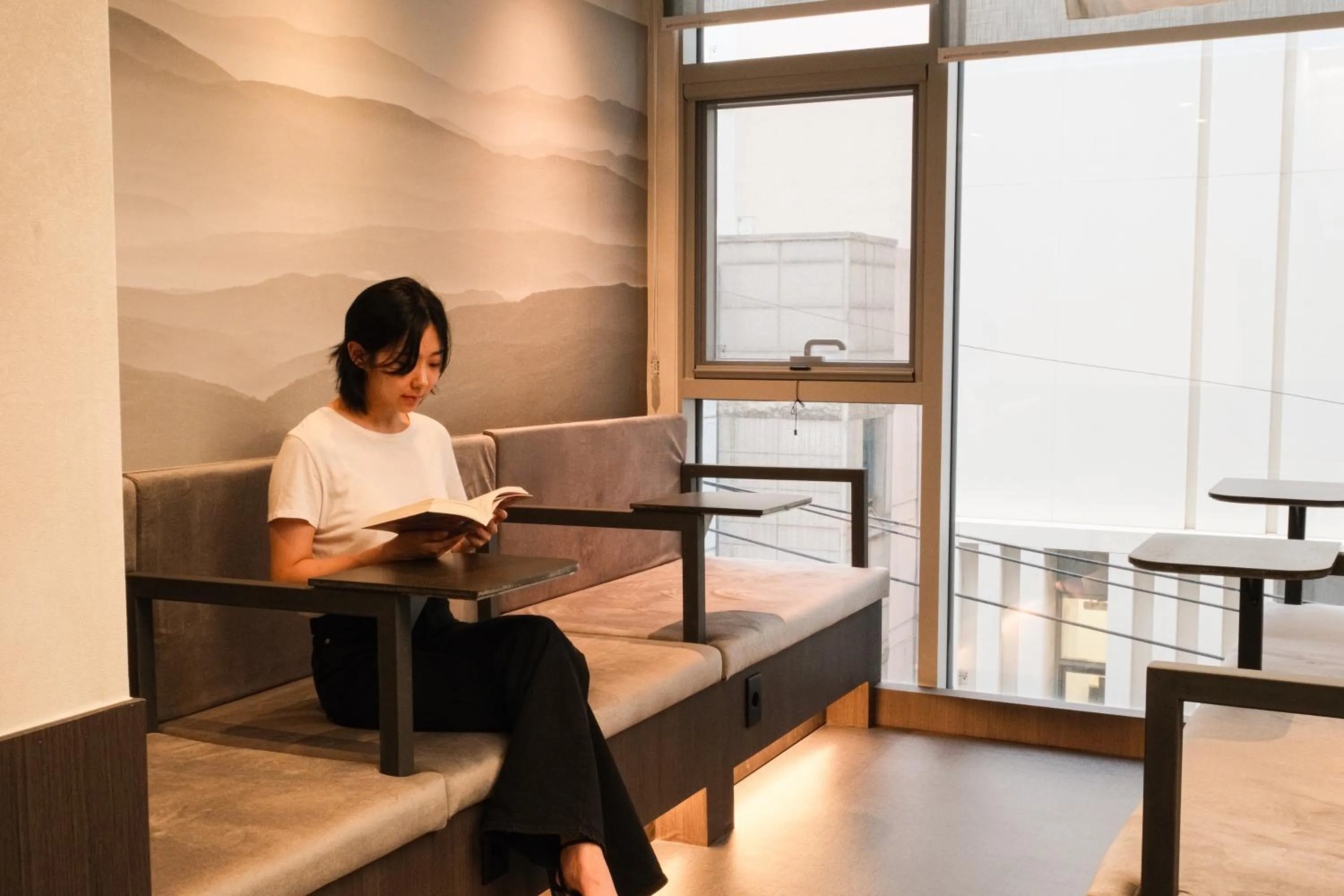 Seating area, Bed in GOYOO INN & cabins