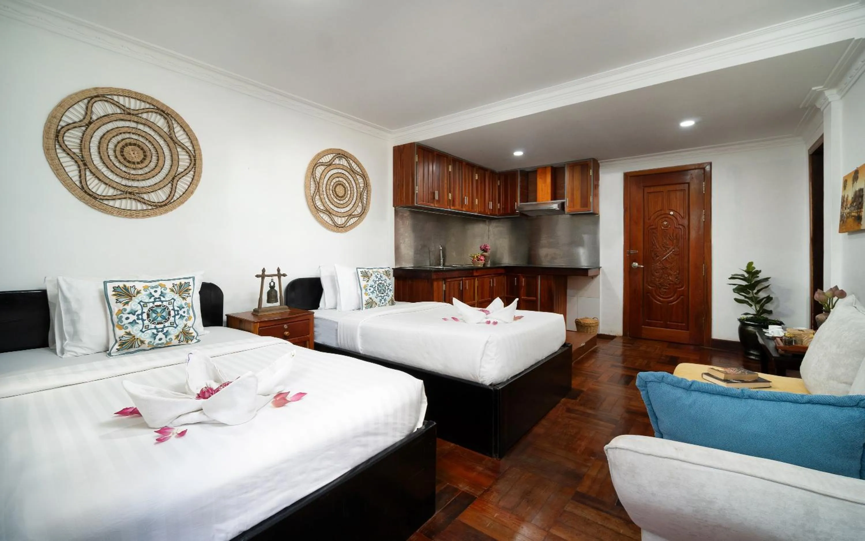 Bed in Siem Reap Center Hotel