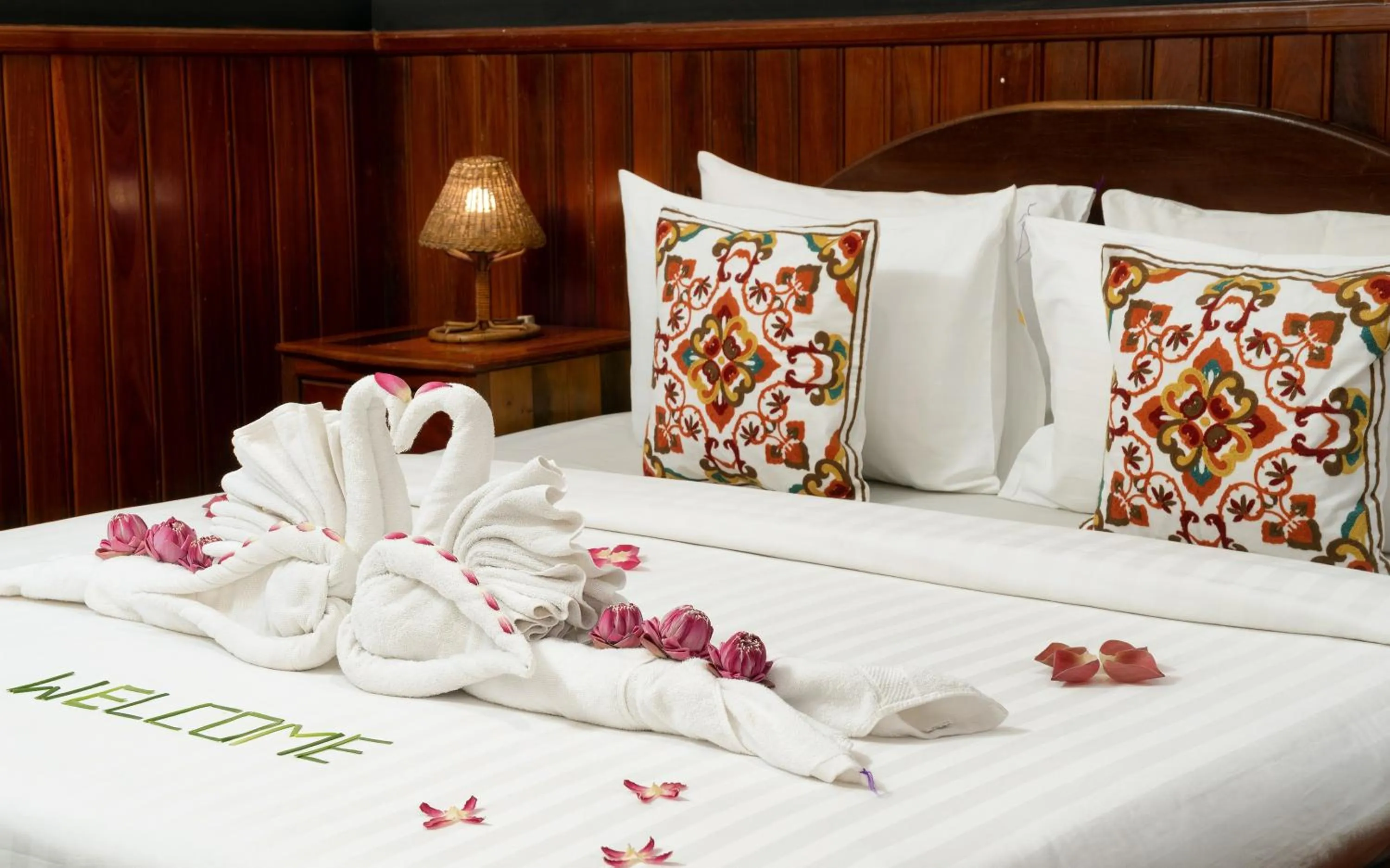 Bed in Siem Reap Center Hotel