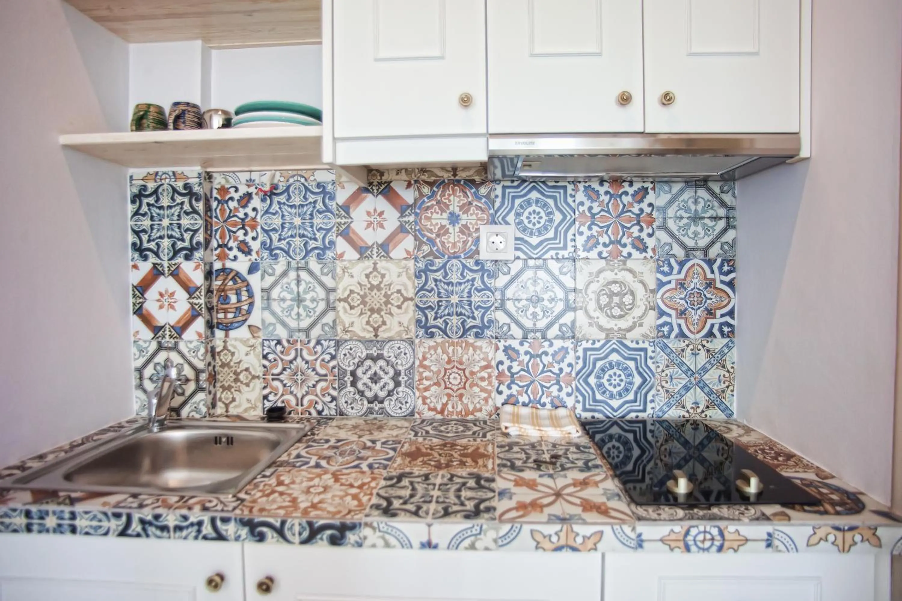 Kitchen or kitchenette in Artemis Seafront Apartments