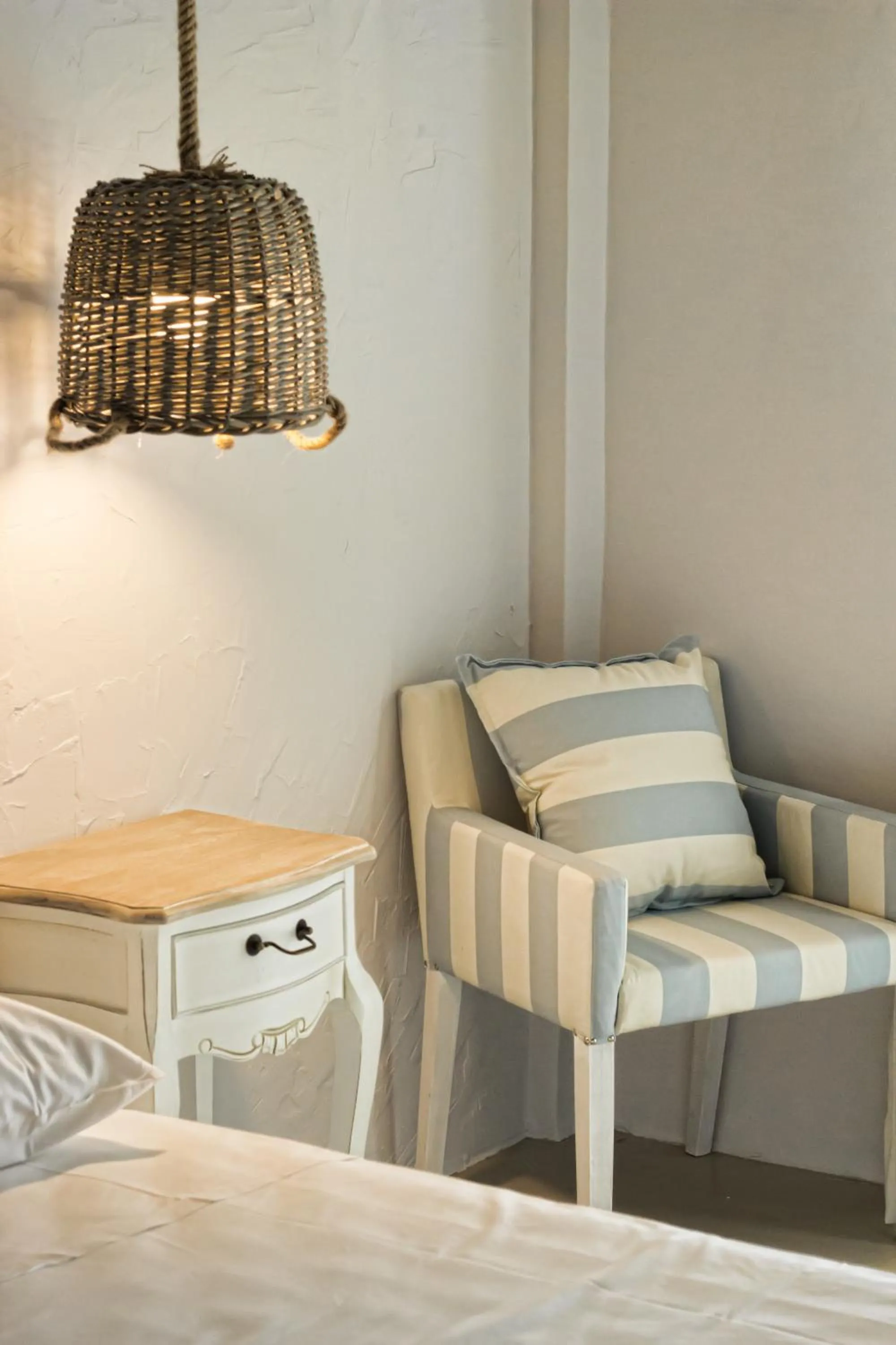 Decorative detail, Bed in Artemis Seafront Apartments