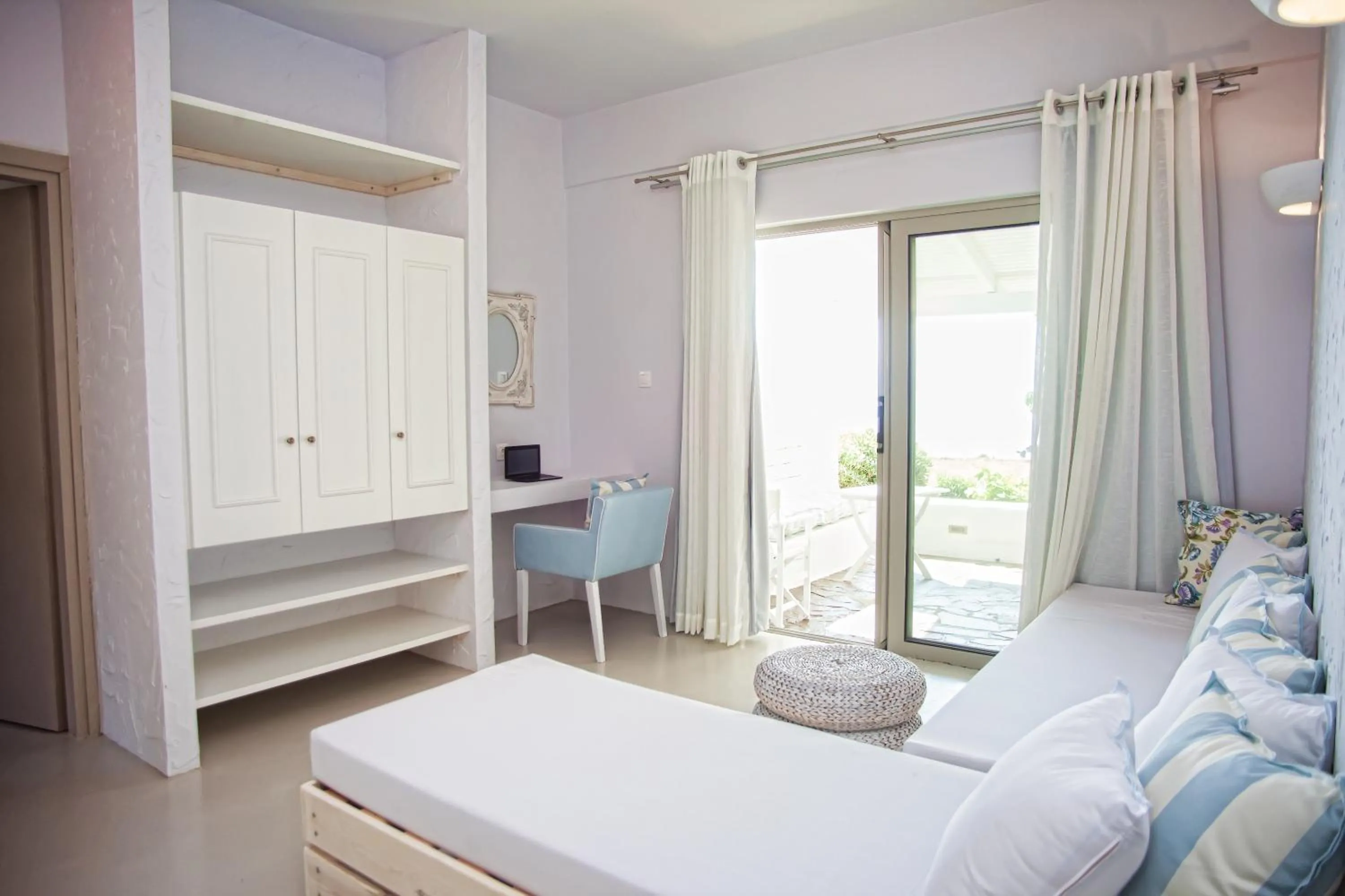 Living room, Bed in Artemis Seafront Apartments