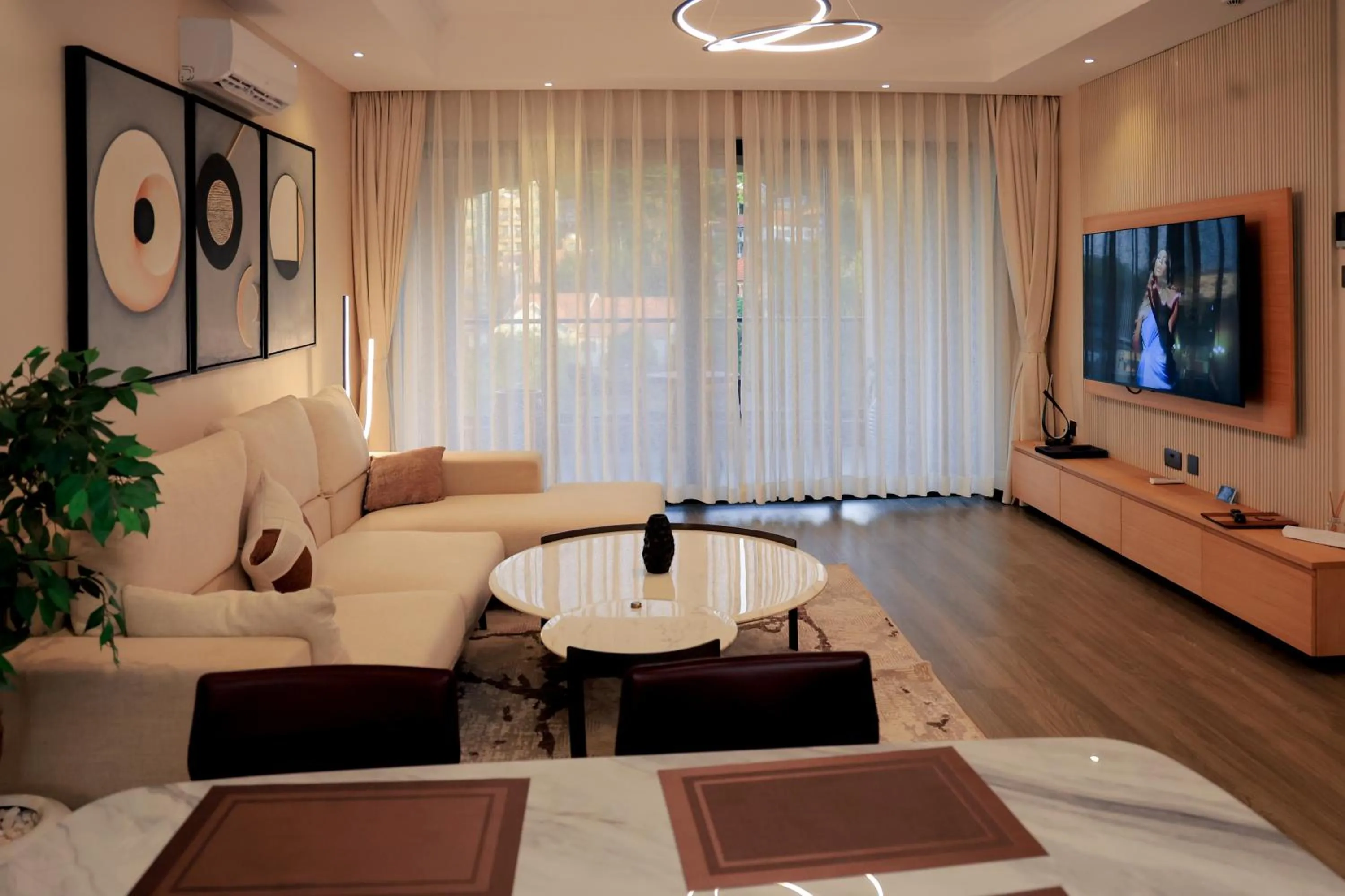 TV and multimedia, Bed in Abrish Hotel and Apartment