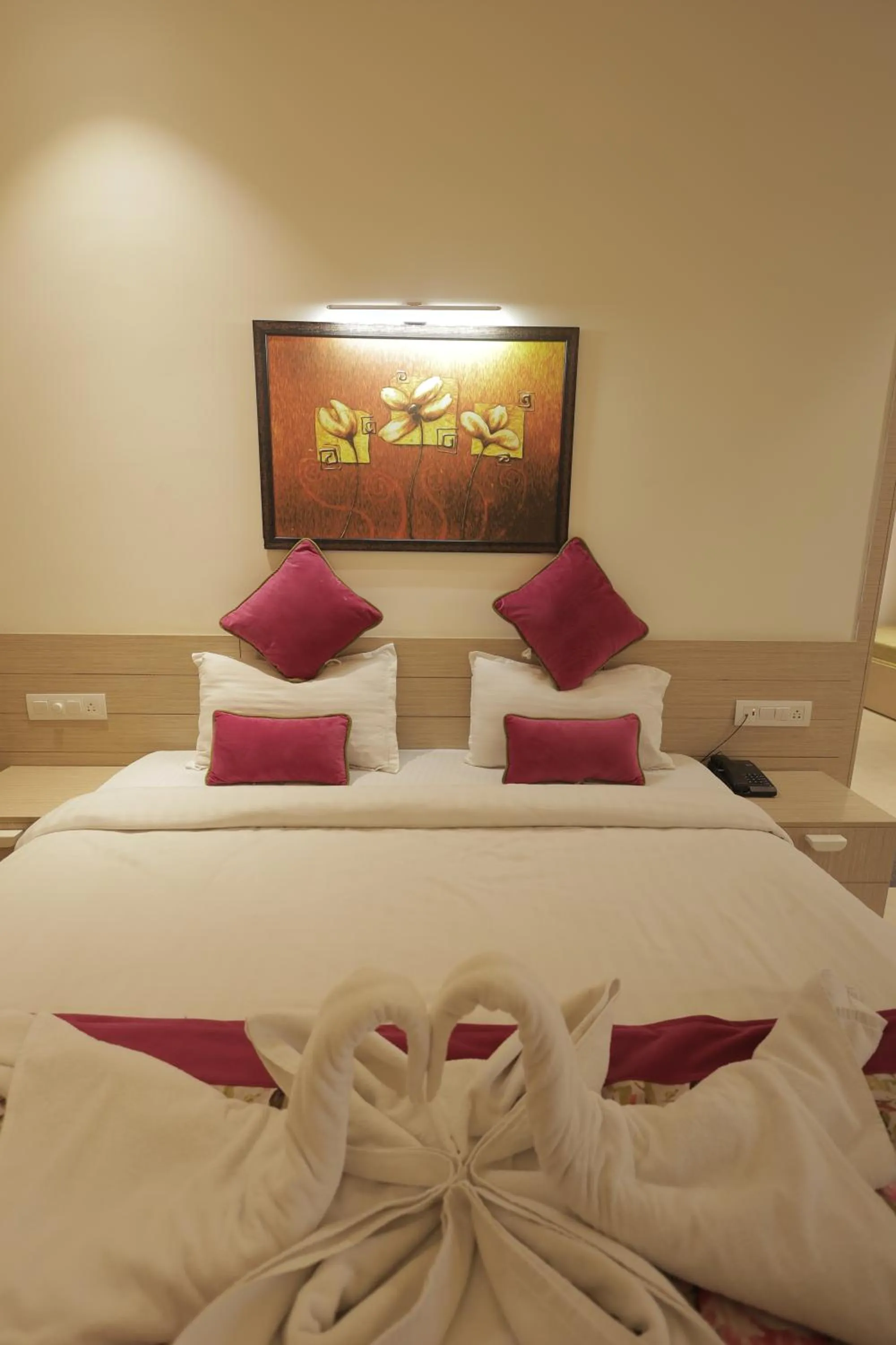 Bedroom, Bed in Hotel Grand Vasaante