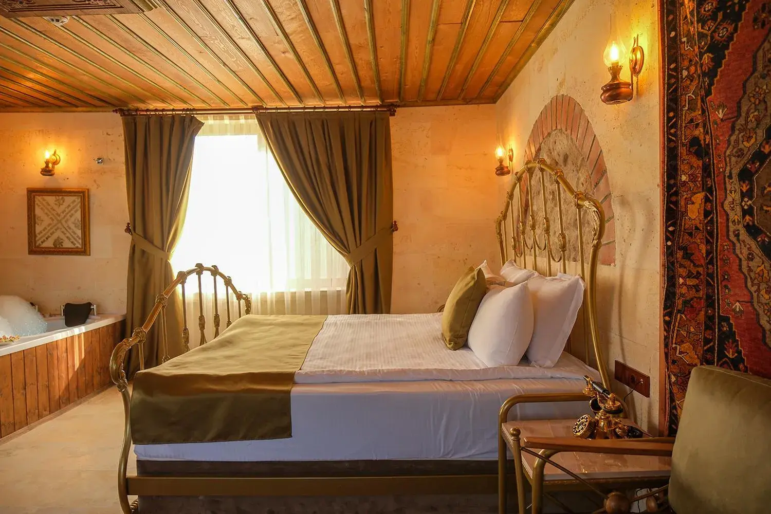 Bed in Zeppelin Cappadocia Bed in Zeppelin Cappadocia