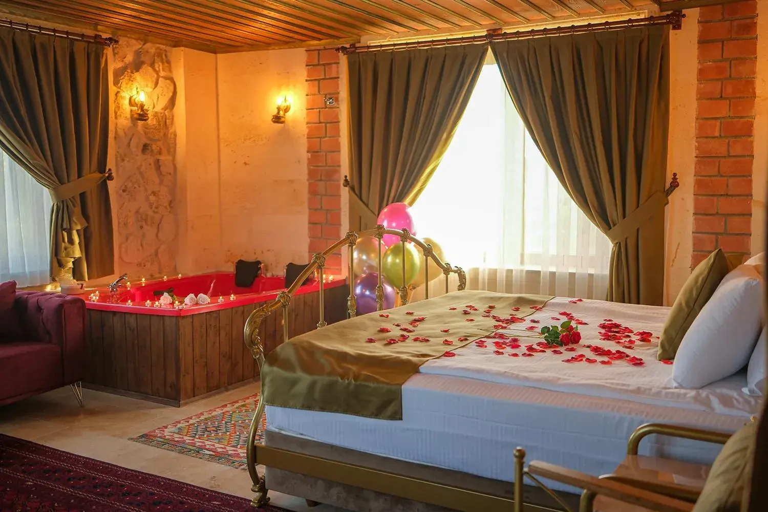 Bedroom, Bed in Zeppelin Cappadocia Bedroom, Bed in Zeppelin Cappadocia