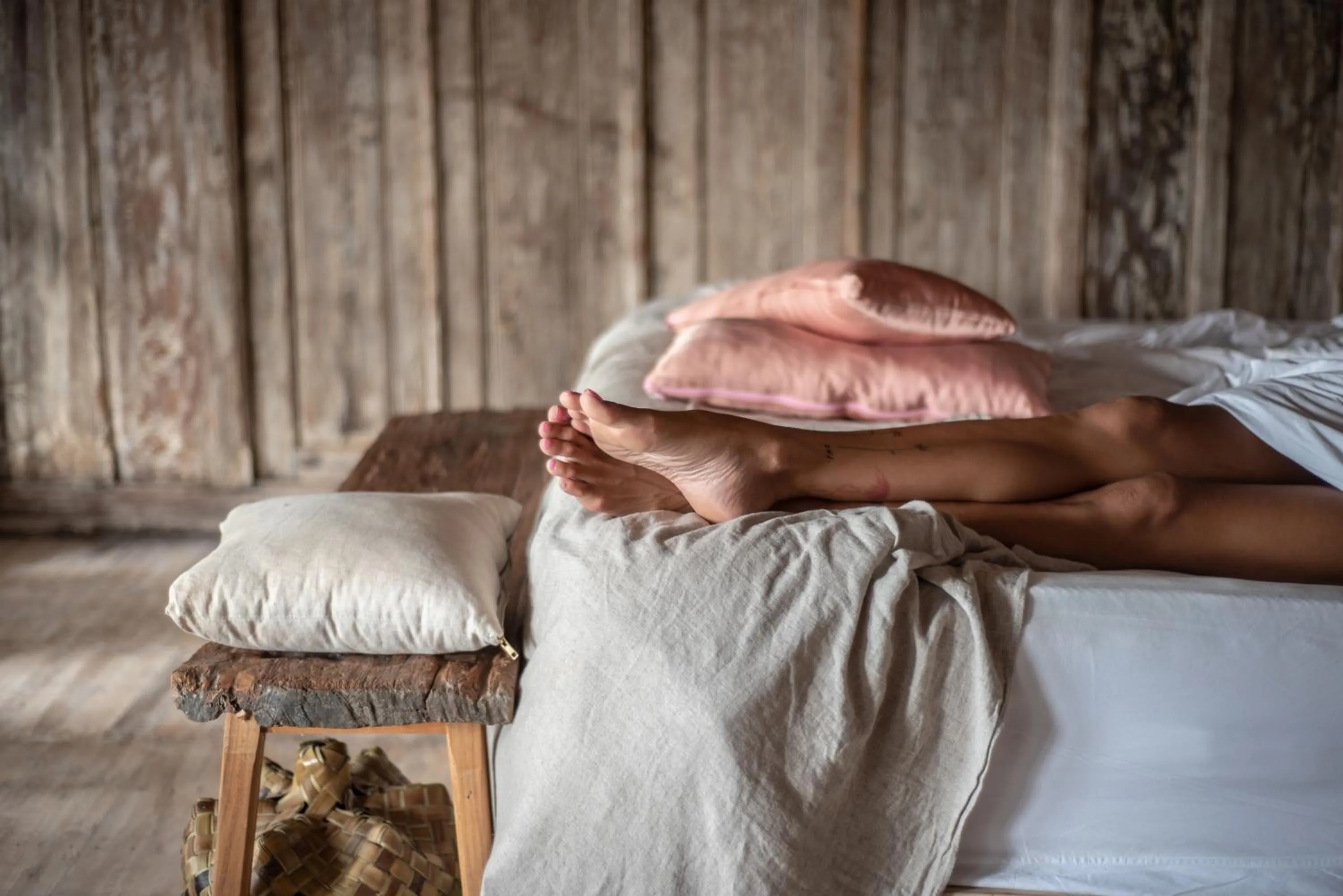 Bed in The Raja Lima hotel