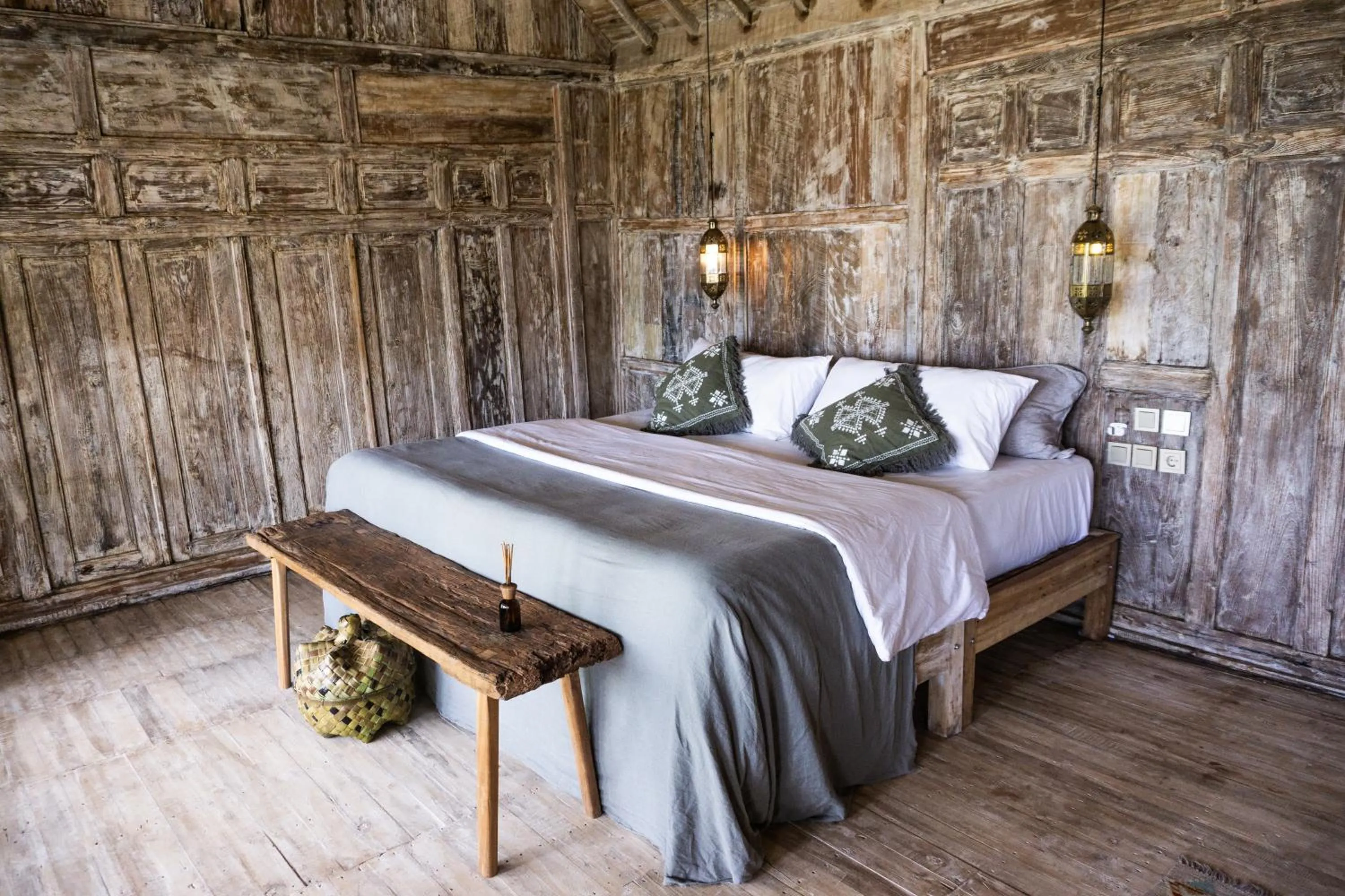 Bed in The Raja Lima hotel