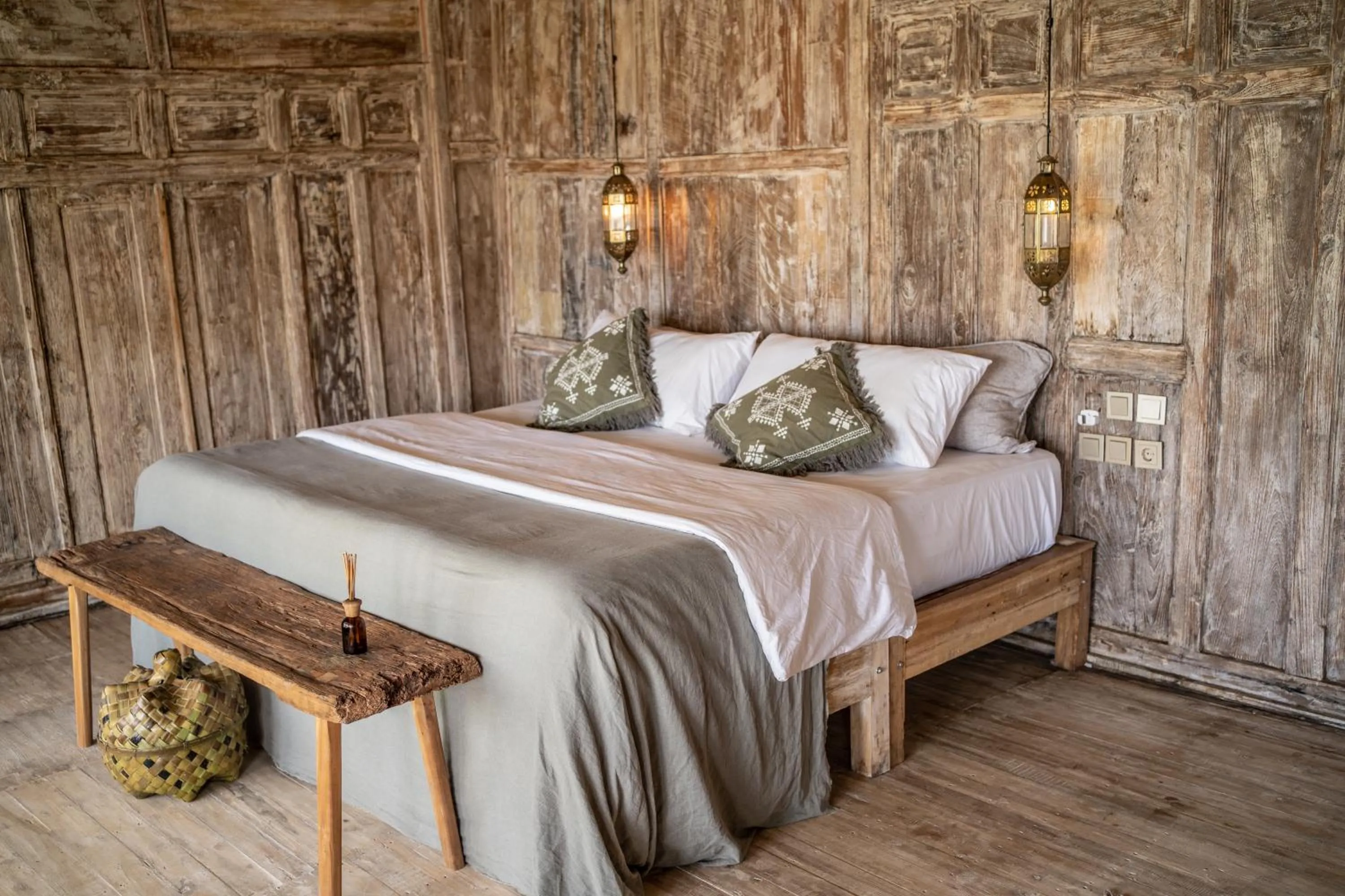 Bed in The Raja Lima hotel