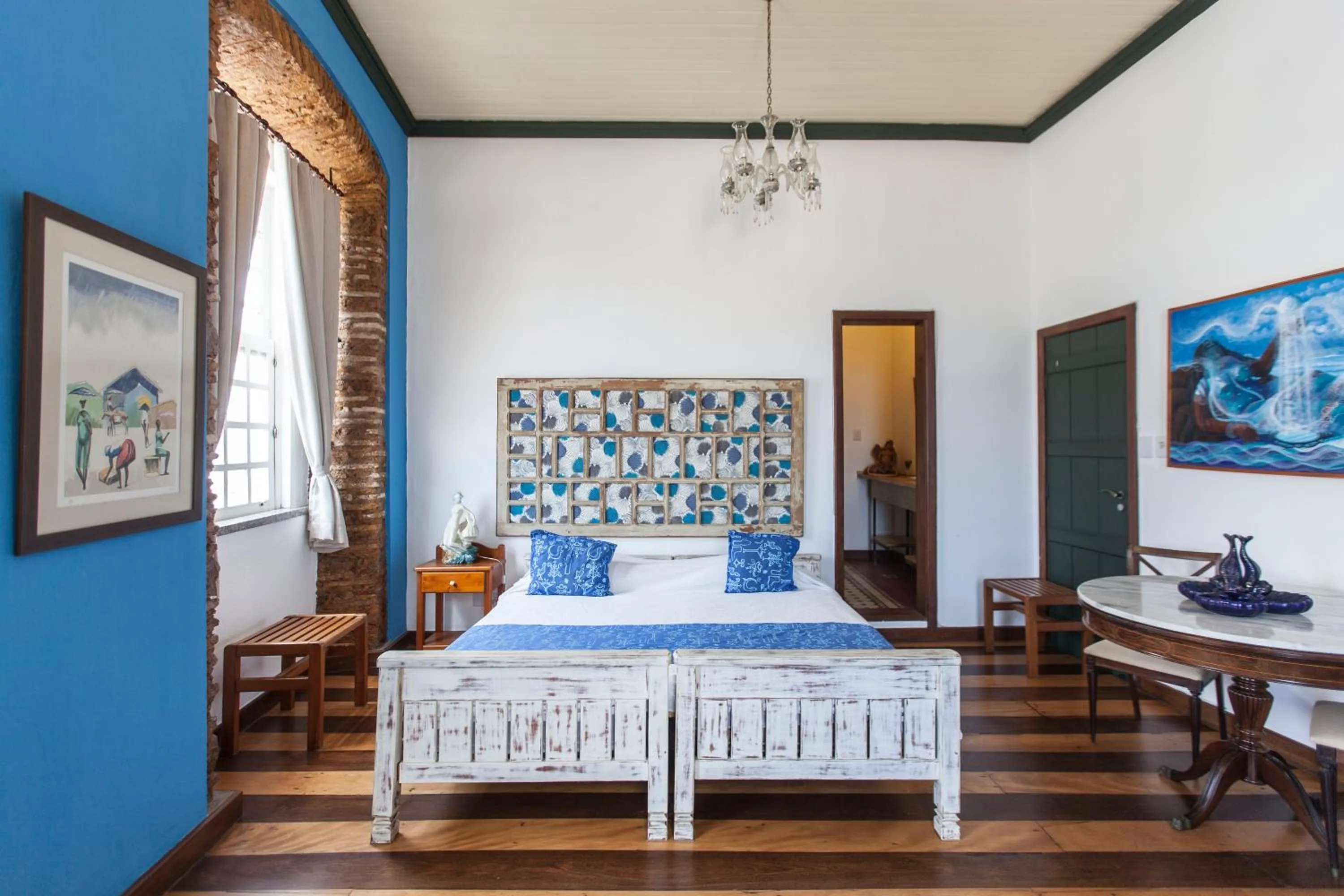 Bed in Pousada Solar dos Deuses