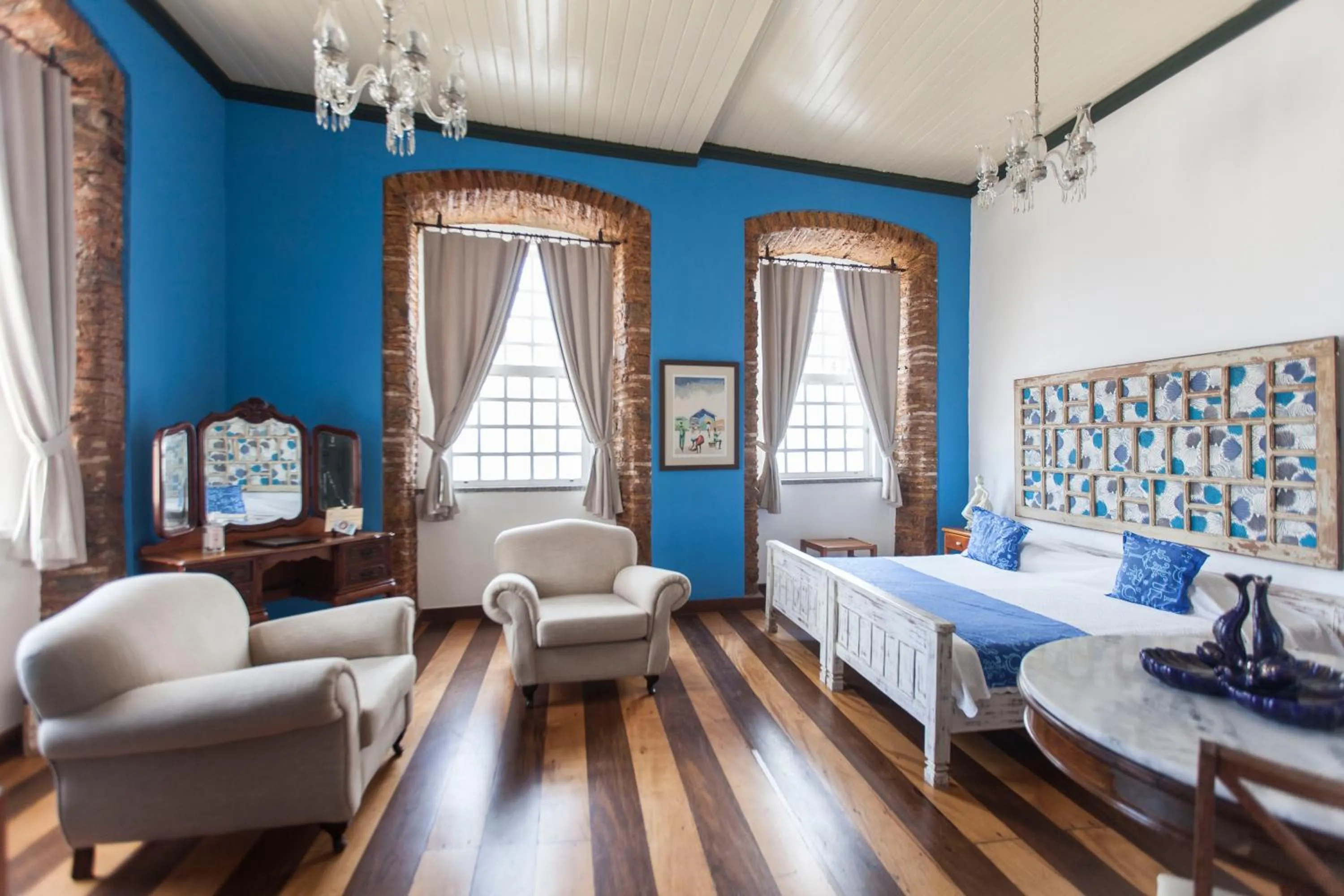 Bed in Pousada Solar dos Deuses