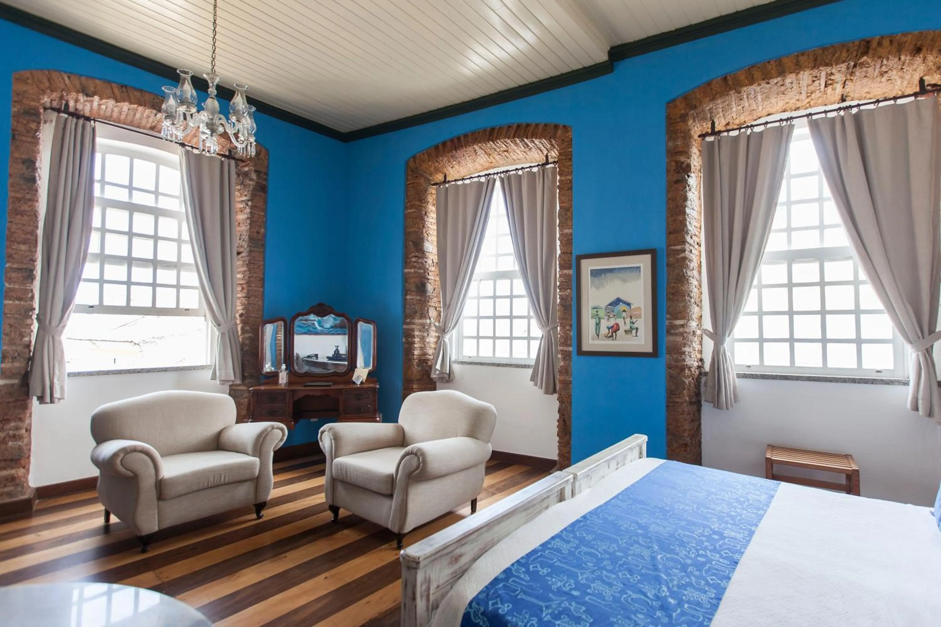 Bed in Pousada Solar dos Deuses