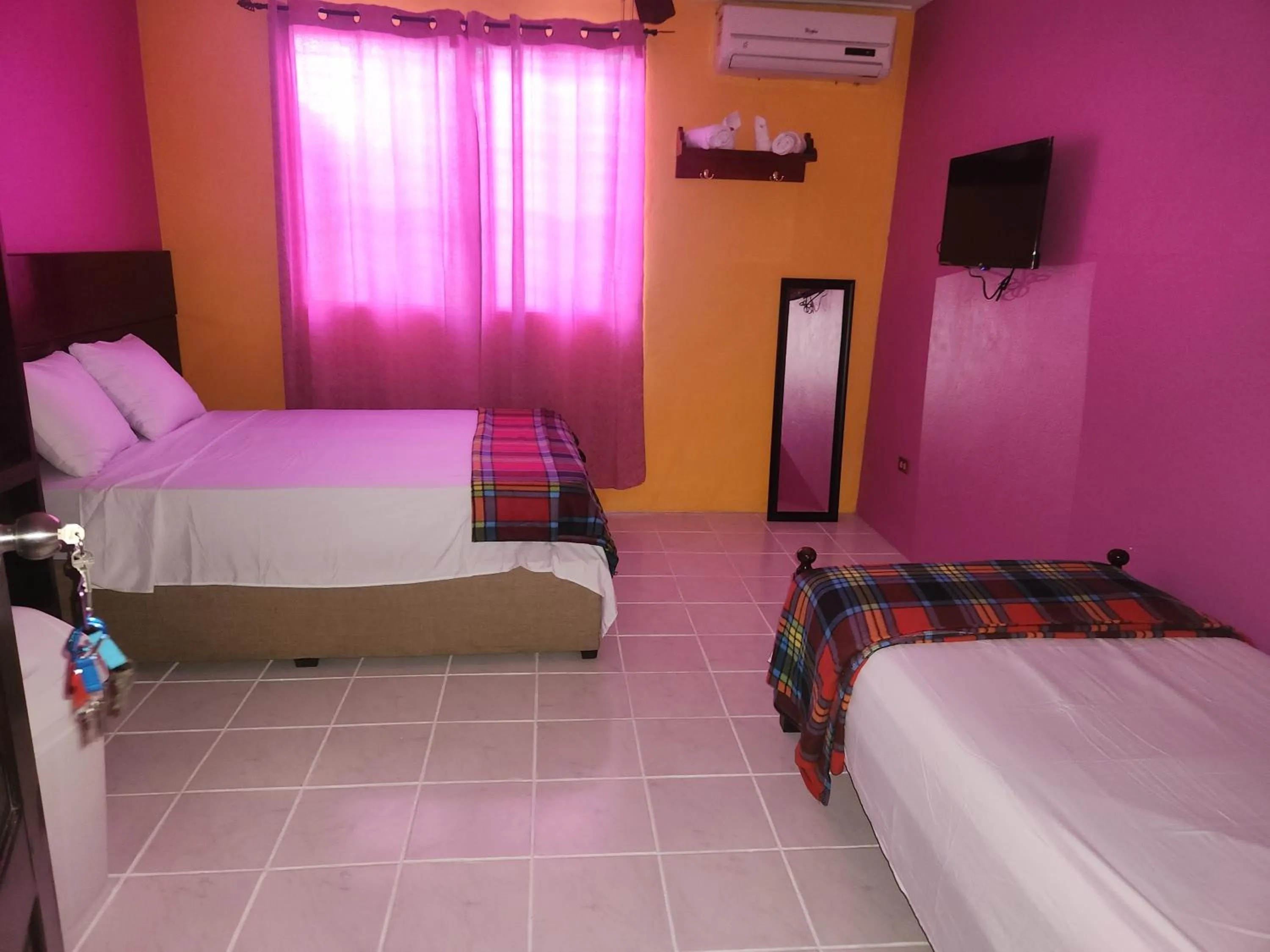 Bed in EL REY Hotel & Restaurant