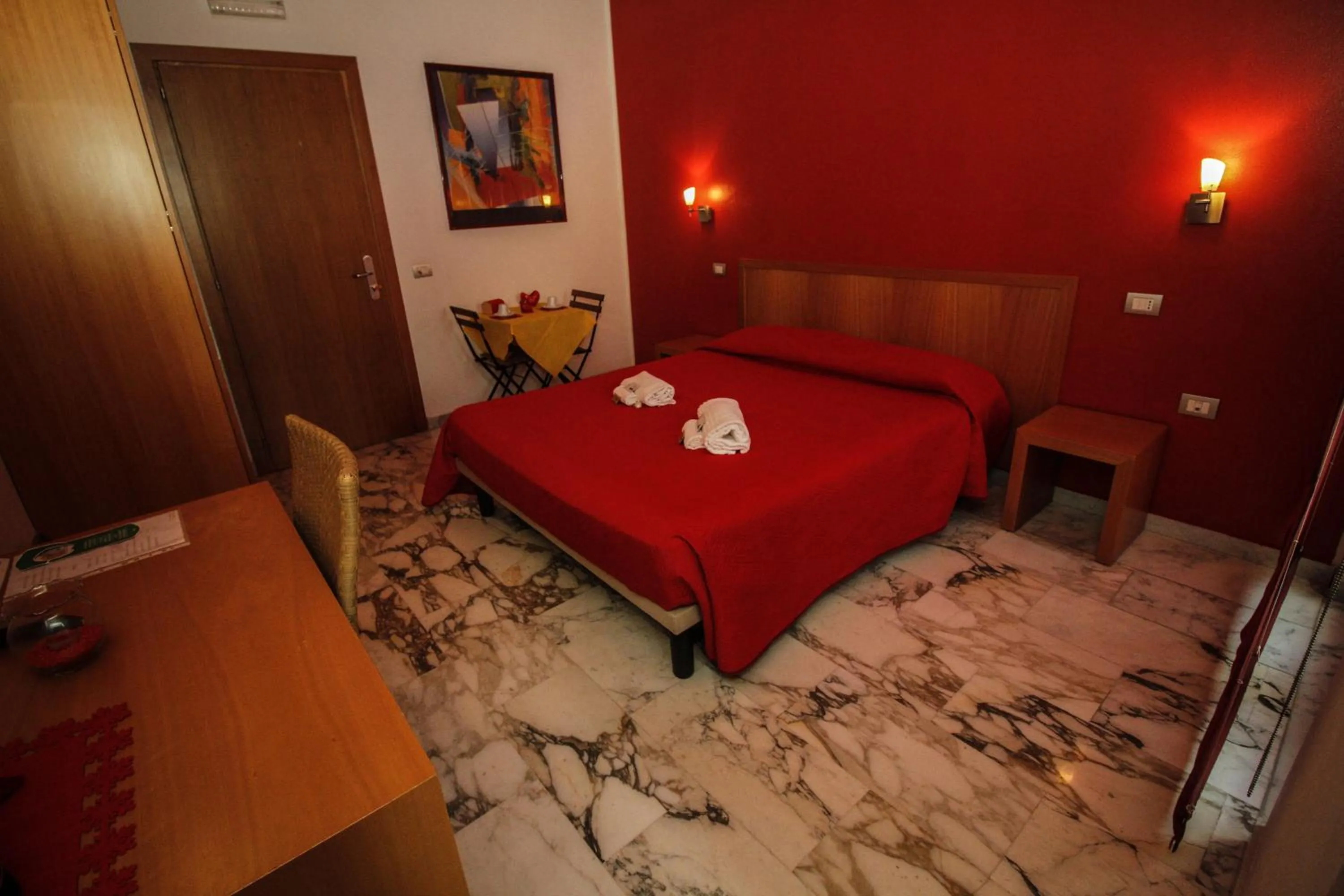 Bed in Hotel I Colori