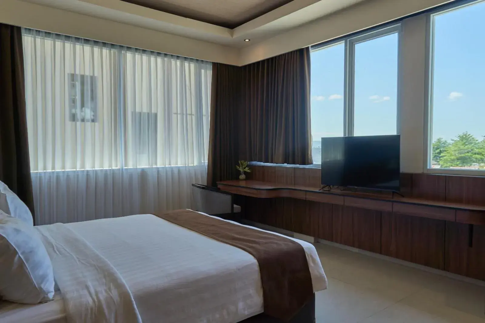 Bed in Hotel Badeto Pangandaran Bed in Hotel Badeto Pangandaran