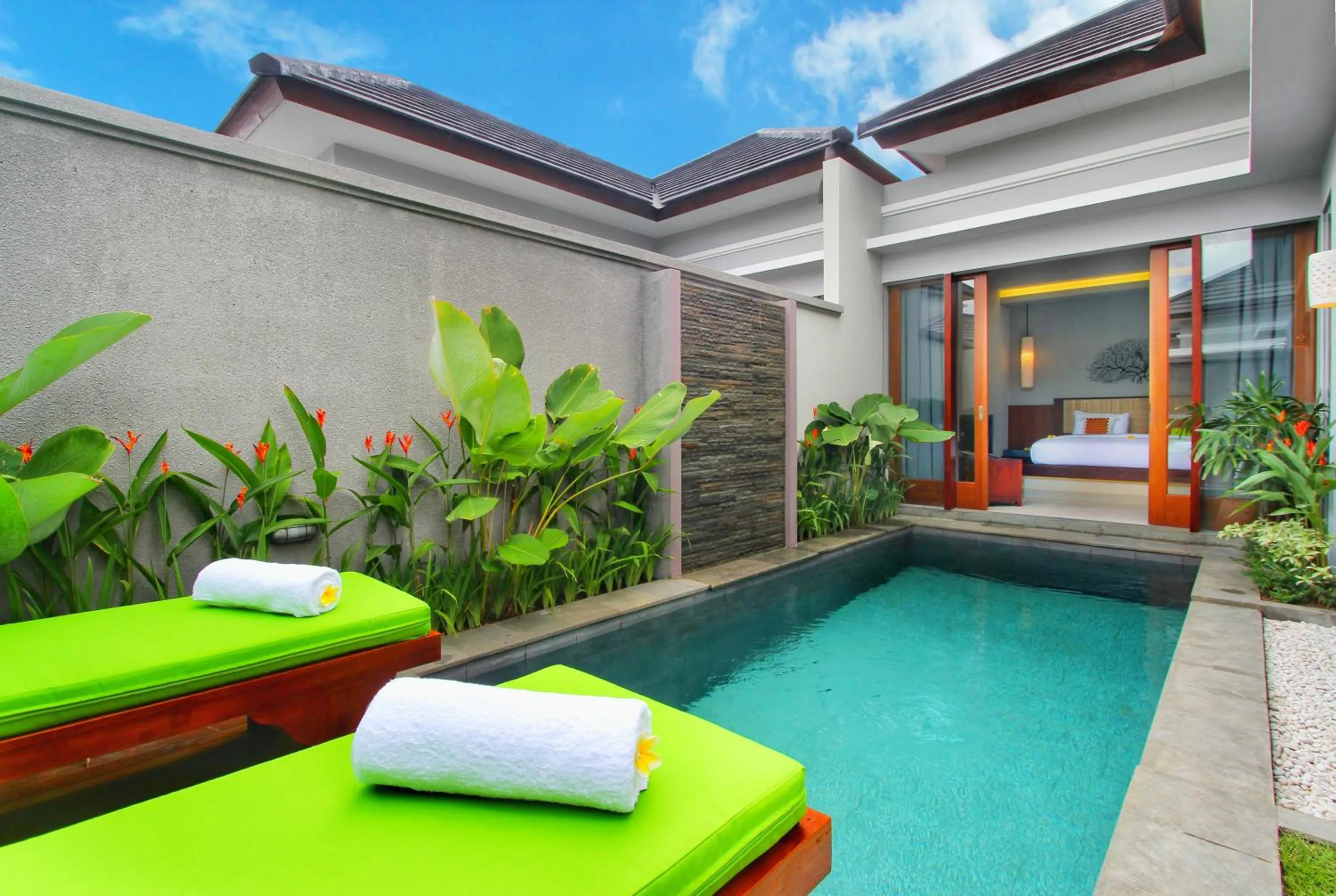 Swimming pool in Maharaja Villas Bali - CHSE Certified