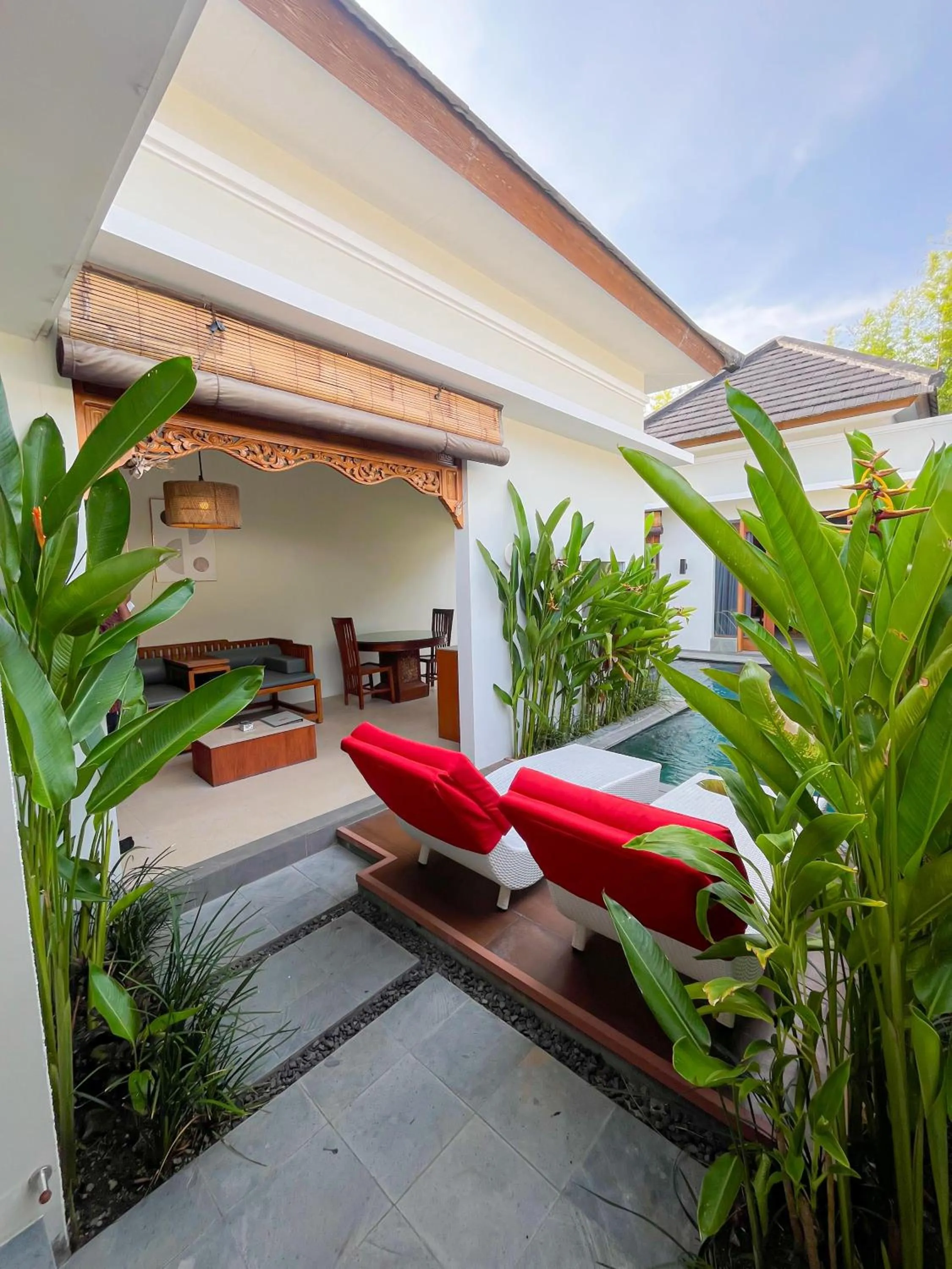 Pool view in Maharaja Villas Bali - CHSE Certified