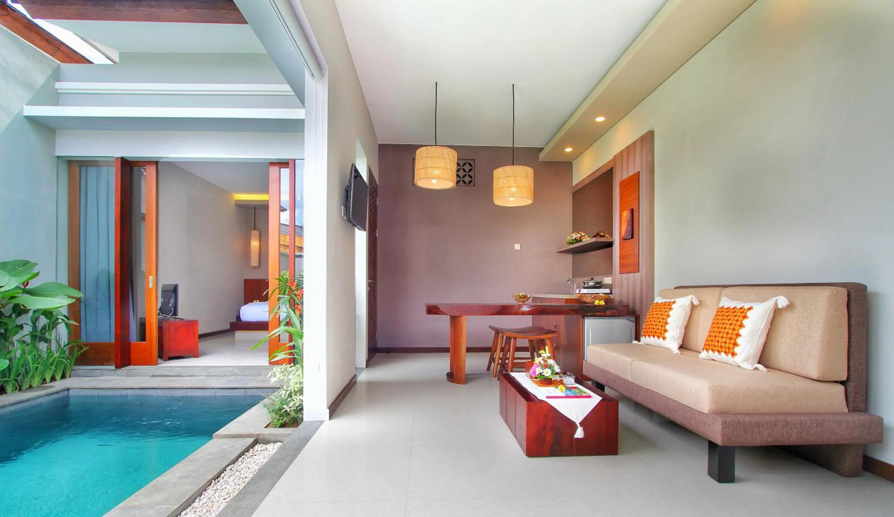 Balcony/Terrace in Maharaja Villas Bali - CHSE Certified