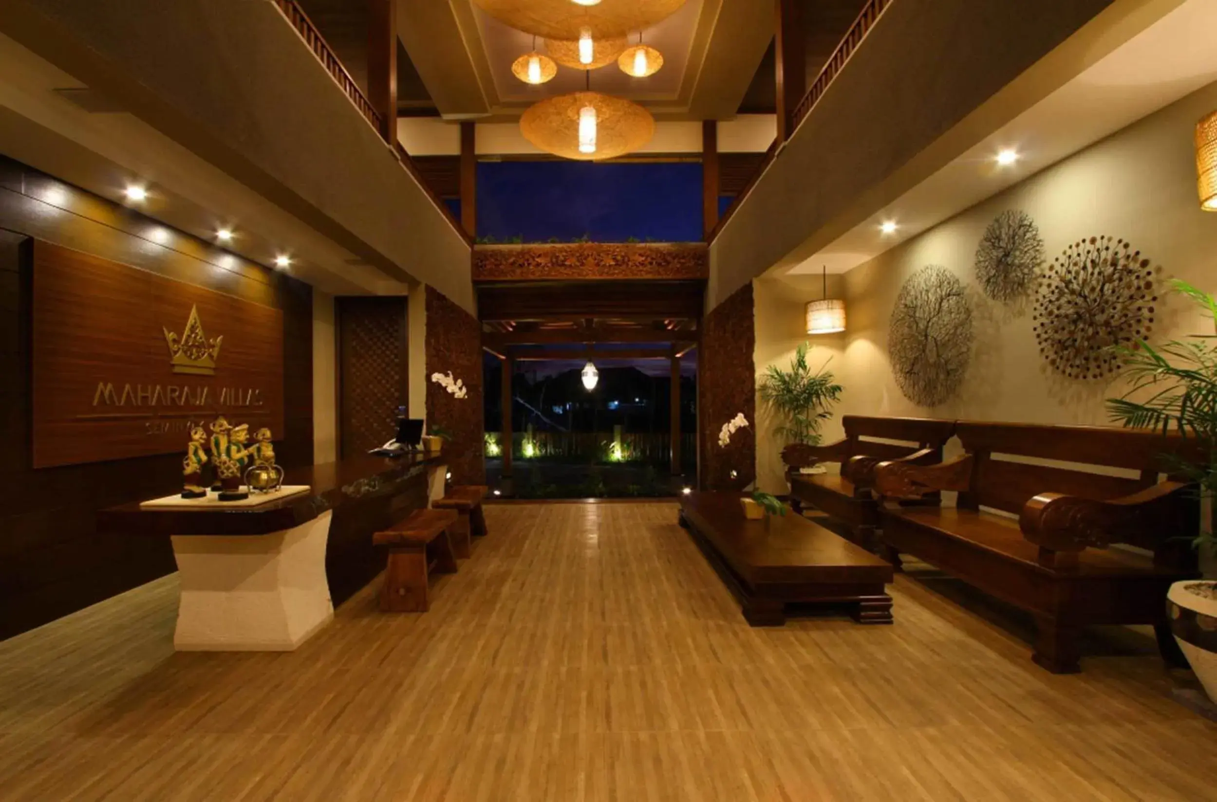 Lobby or reception in Maharaja Villas Bali - CHSE Certified Lobby or reception in Maharaja Villas Bali - CHSE Certified