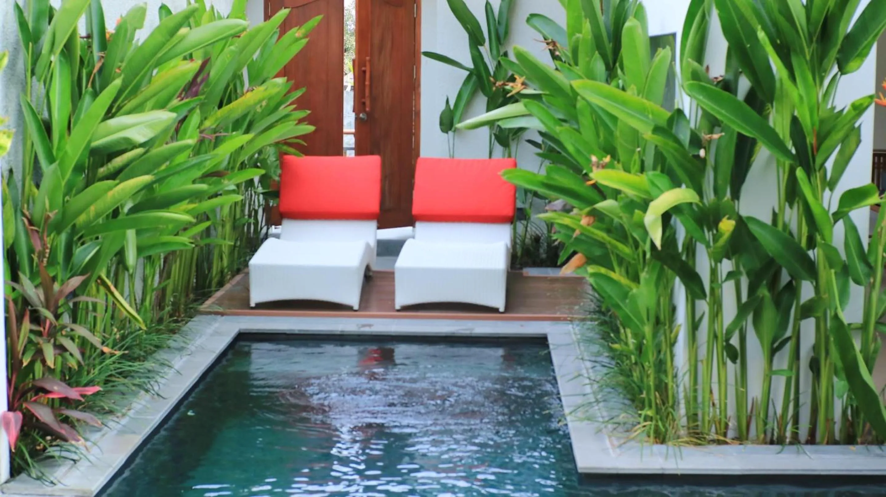 Pool view in Maharaja Villas Bali - CHSE Certified