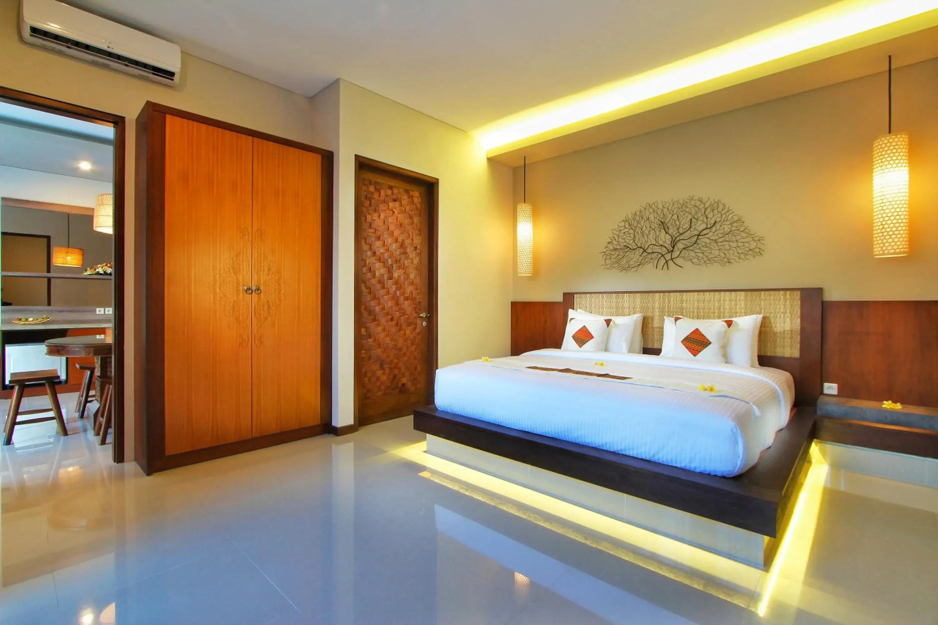 Bed in Maharaja Villas Bali - CHSE Certified Bed in Maharaja Villas Bali - CHSE Certified