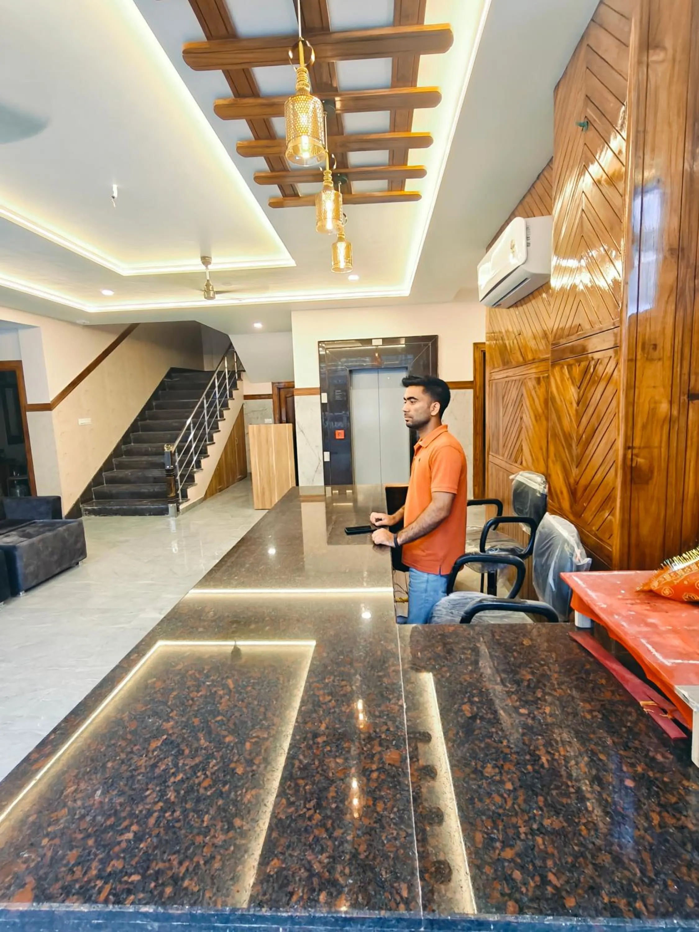 Lobby or reception in Hotel New Pratap