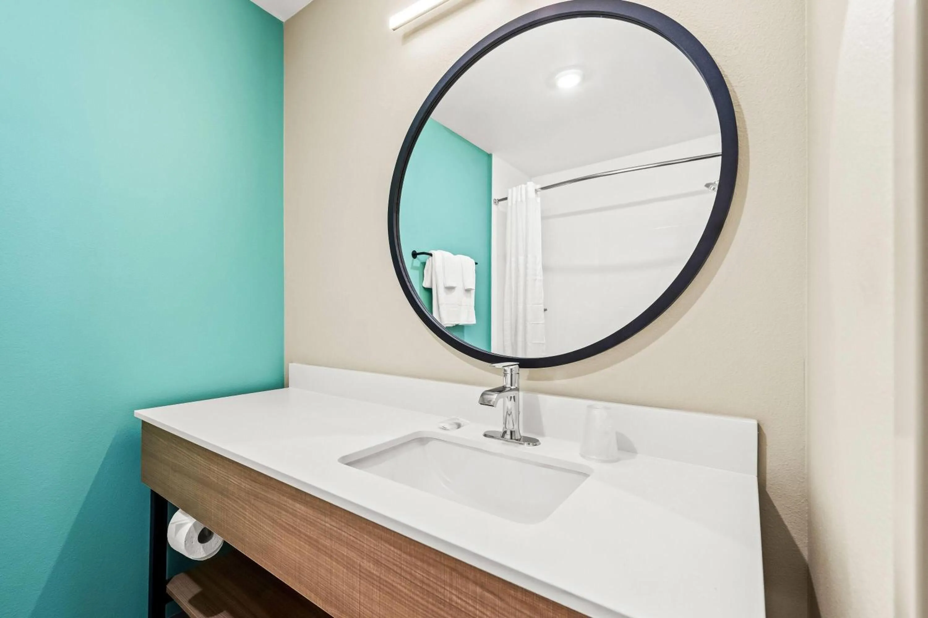 Bathroom in ECHO Suites Extended Stay by Wyndham Reno