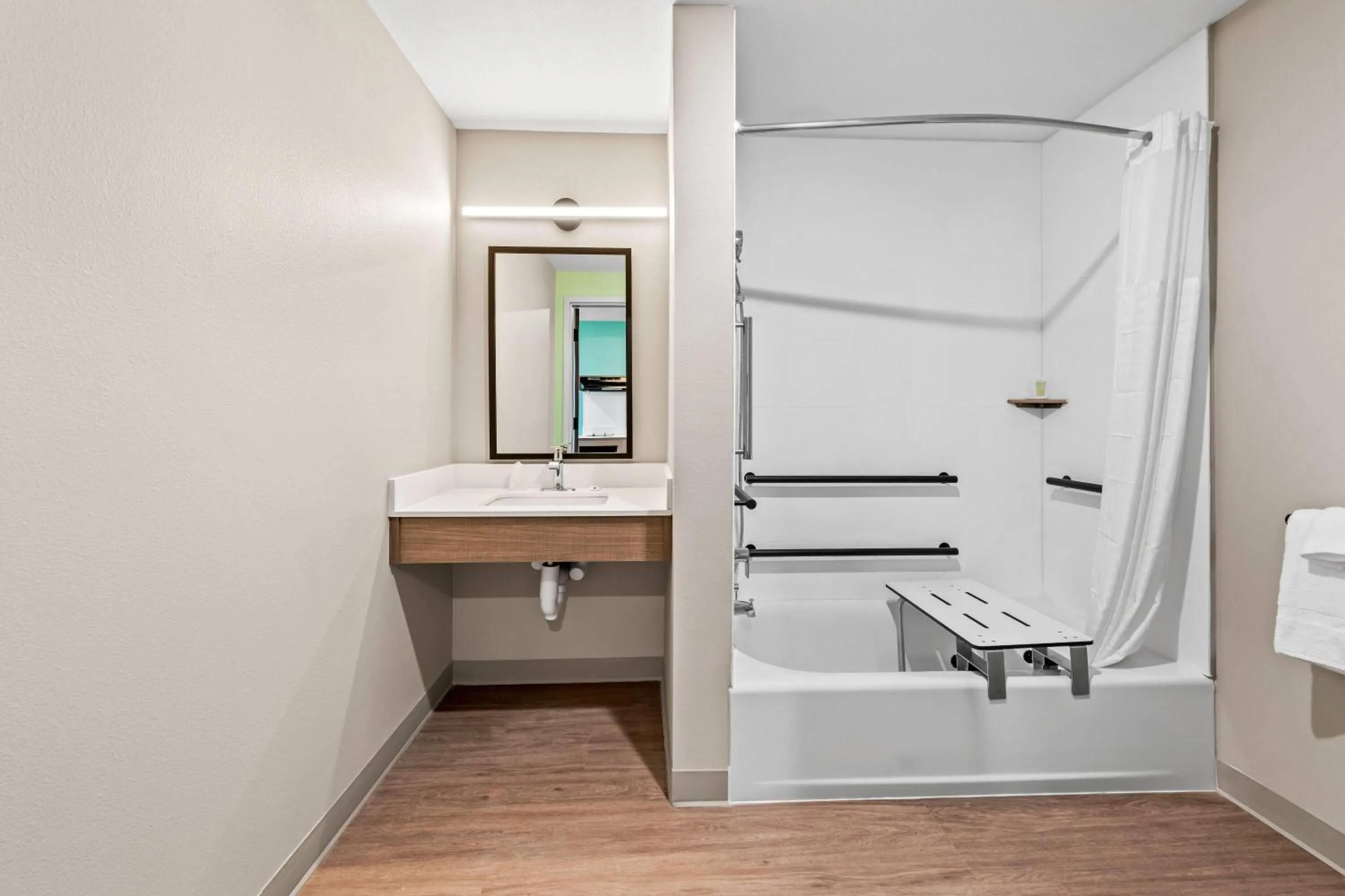 Bathroom in ECHO Suites Extended Stay by Wyndham Reno