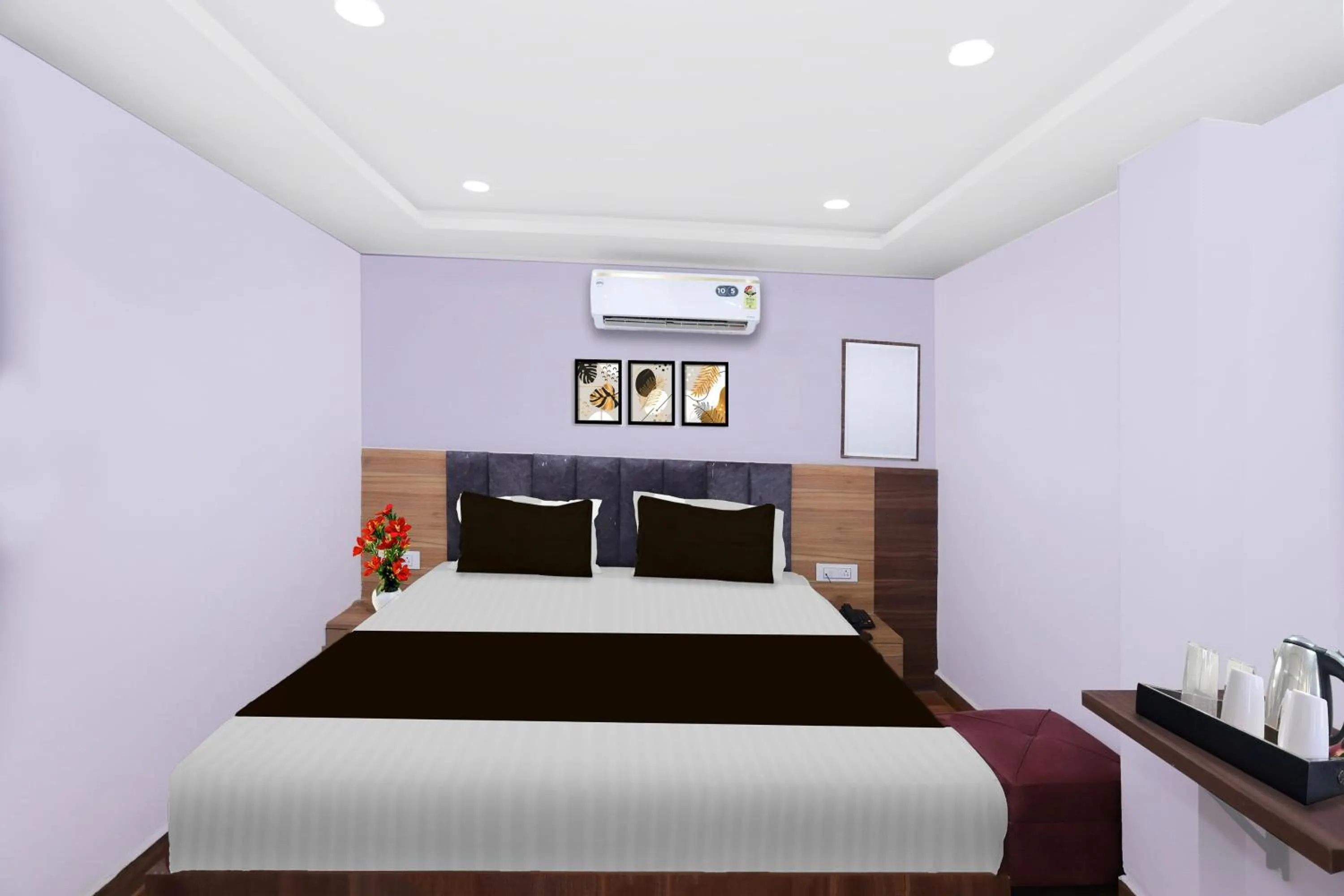Bedroom, Bed in Super Townhouse Rauniyar City Centre Ratu Road