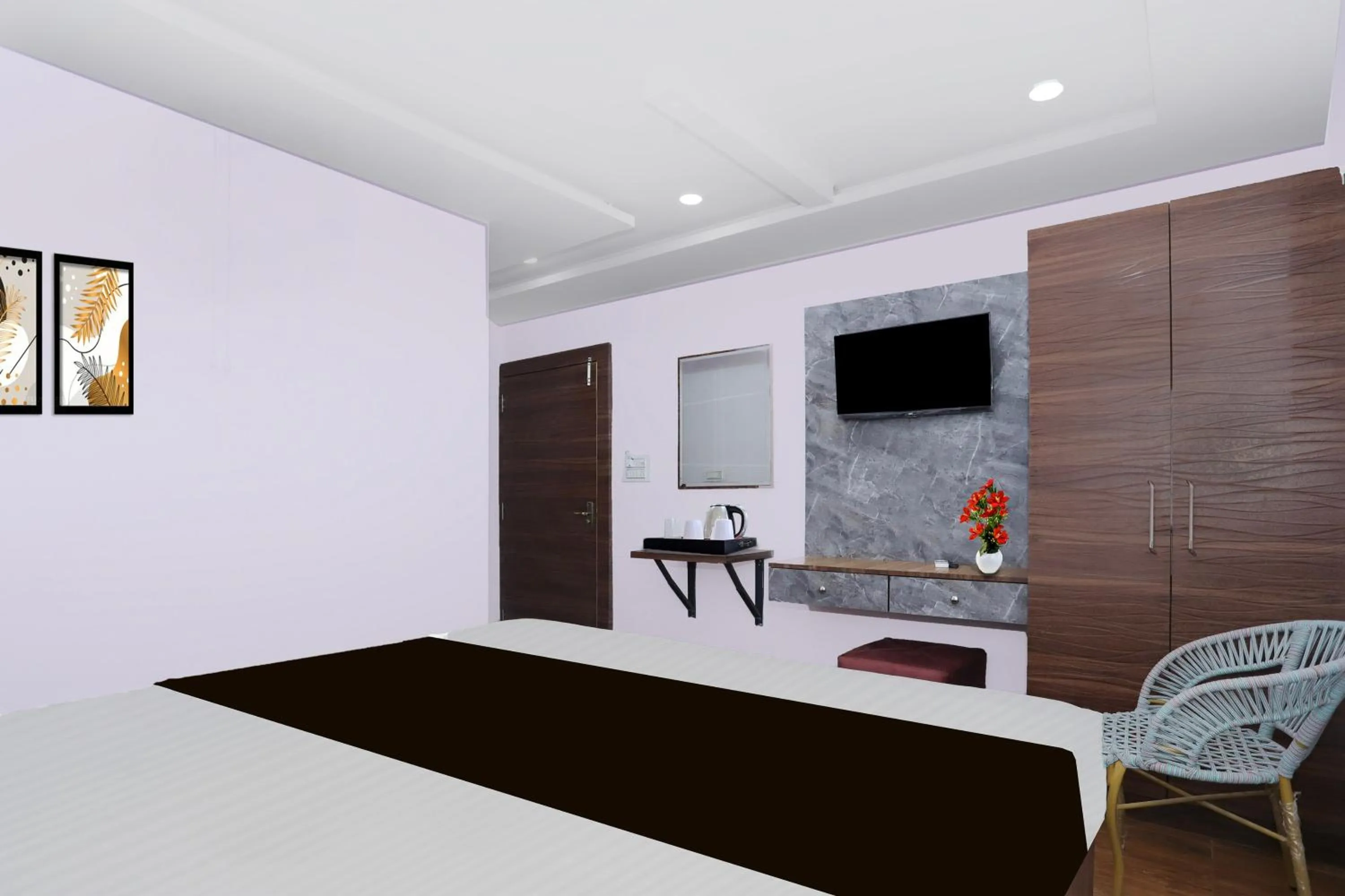 Bedroom, Bed in Super Townhouse Rauniyar City Centre Ratu Road