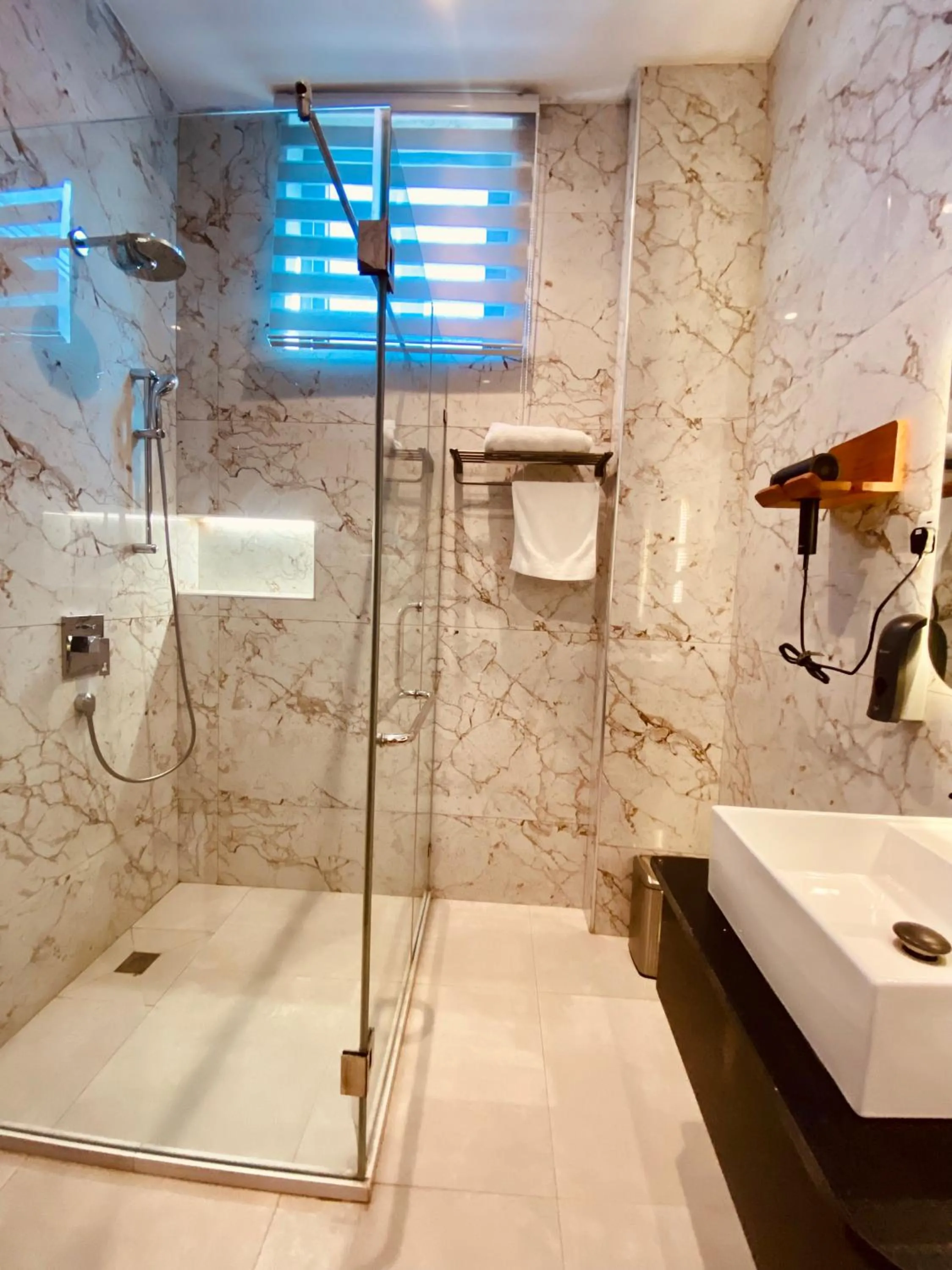 Shower in Goba peaks