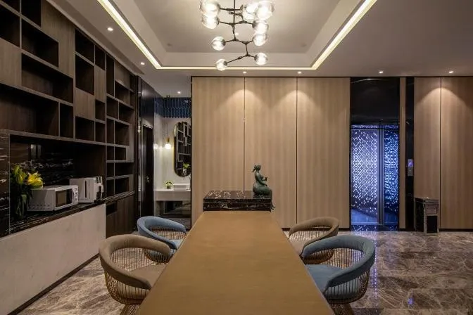 Seating area in JL Boutique Hotel shanghai Tian An 1000 Trees Jing An Temple changshou Road Store