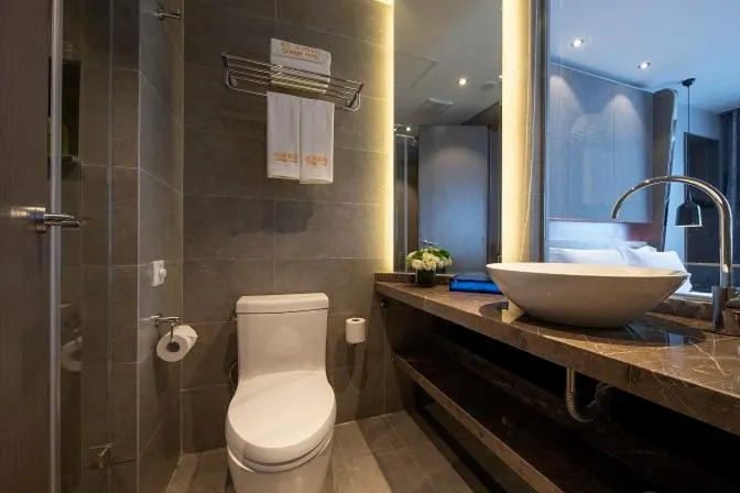 Toilet in JL Boutique Hotel shanghai Tian An 1000 Trees Jing An Temple changshou Road Store