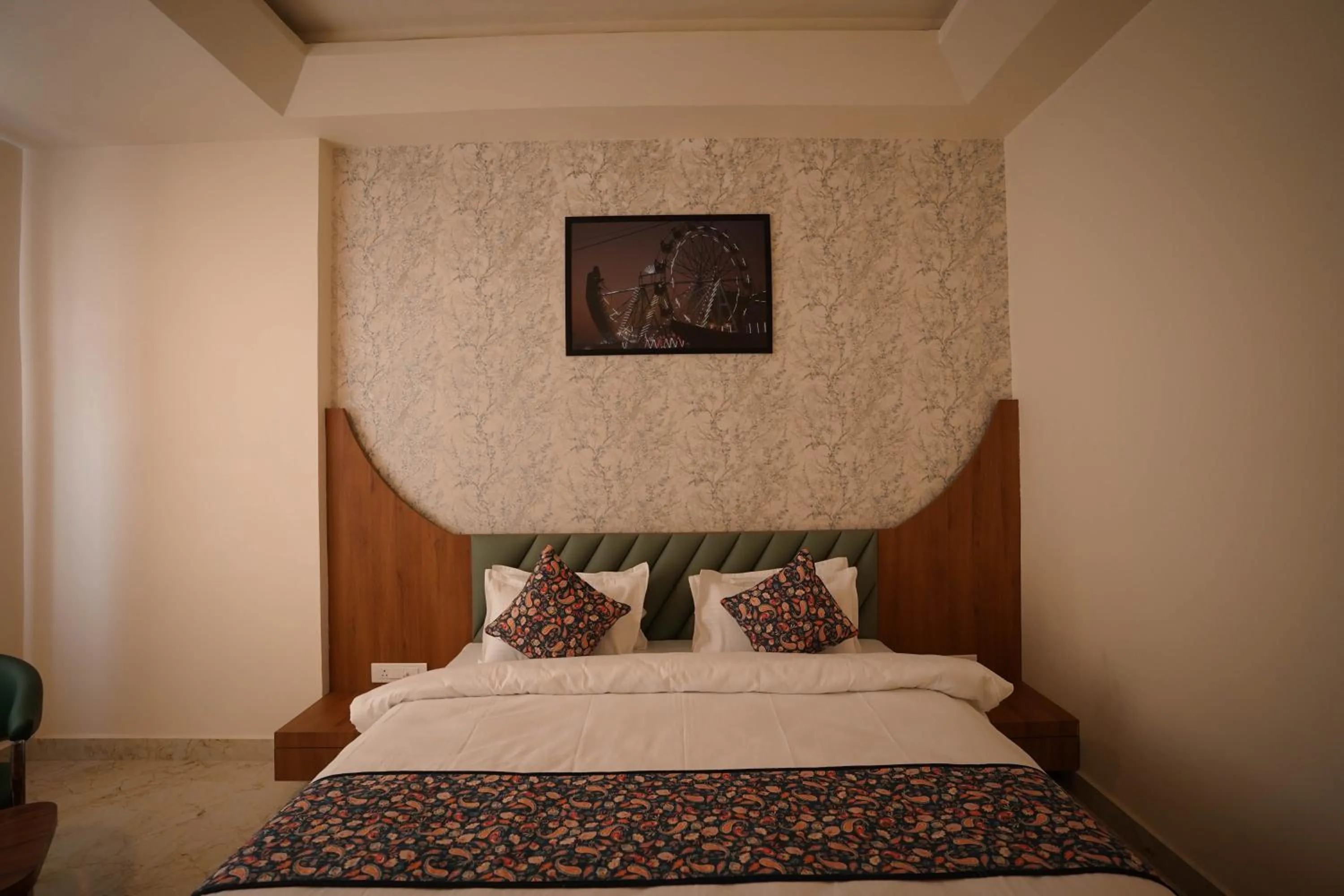 View (from property/room), Bed in Hotel Holy Pushkar by DIV Hospitality
