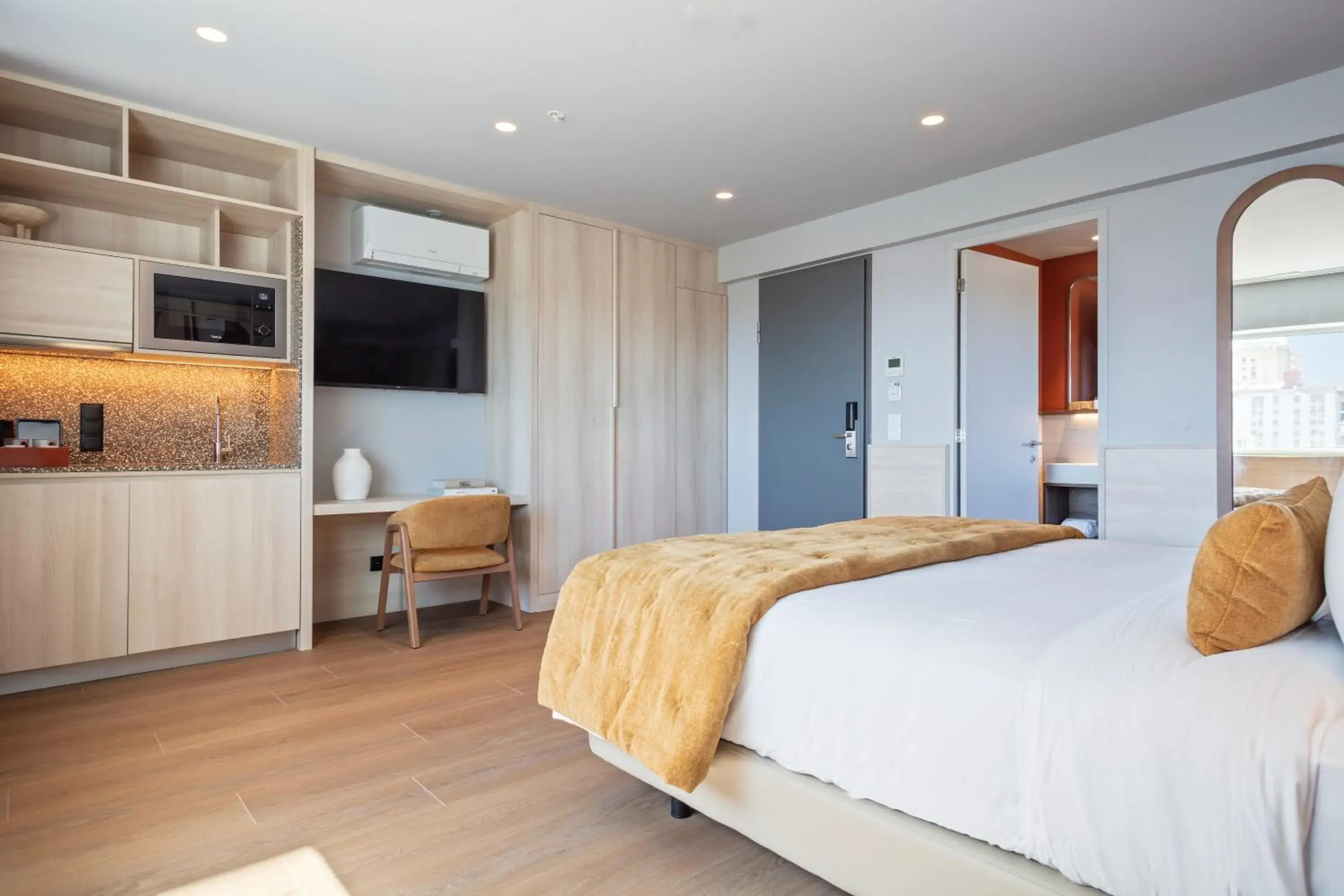 Bed in Hotel Acta Moa Bed in Hotel Acta Moa